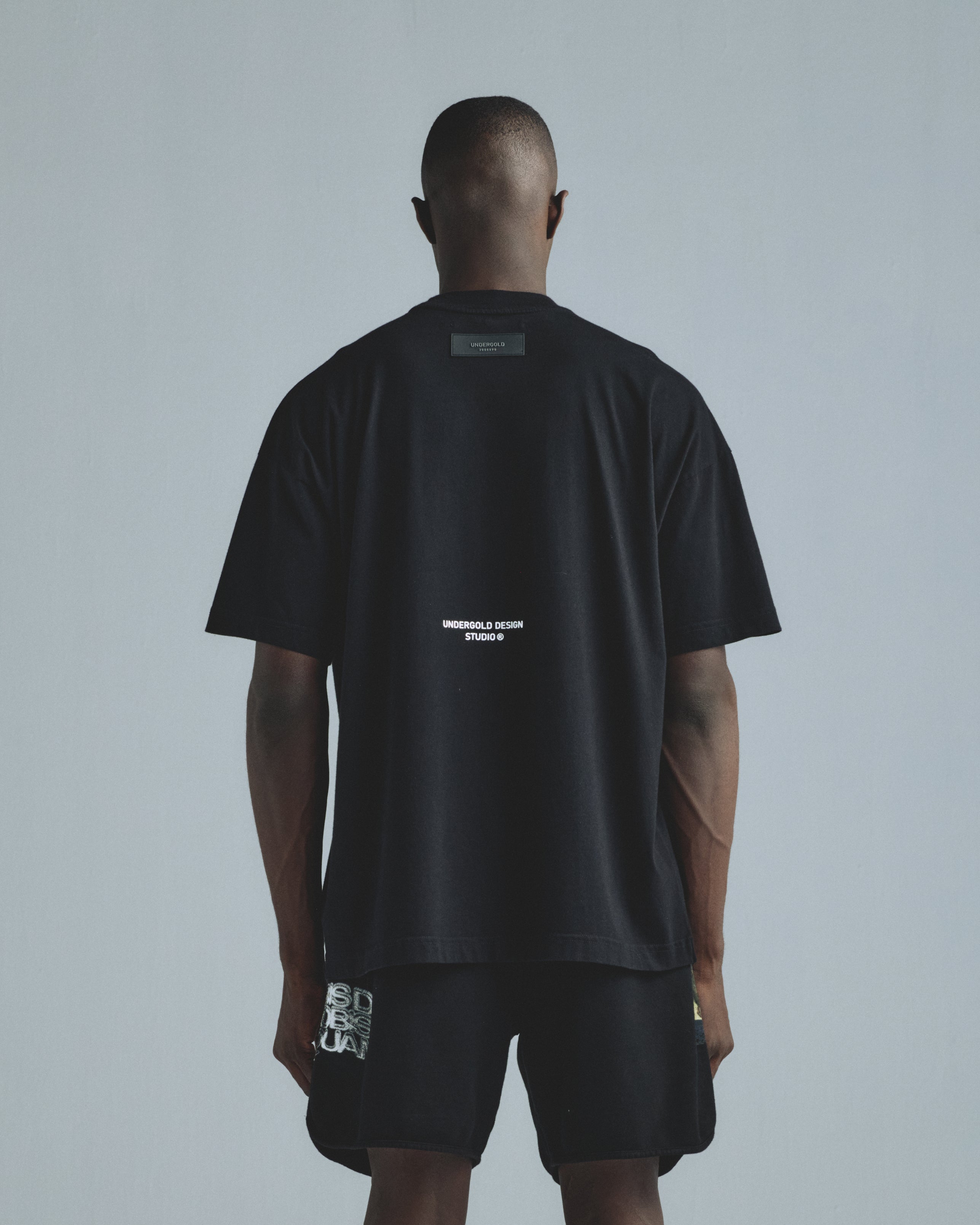 Gratia Plena Mary Embroidered Tshirt Black