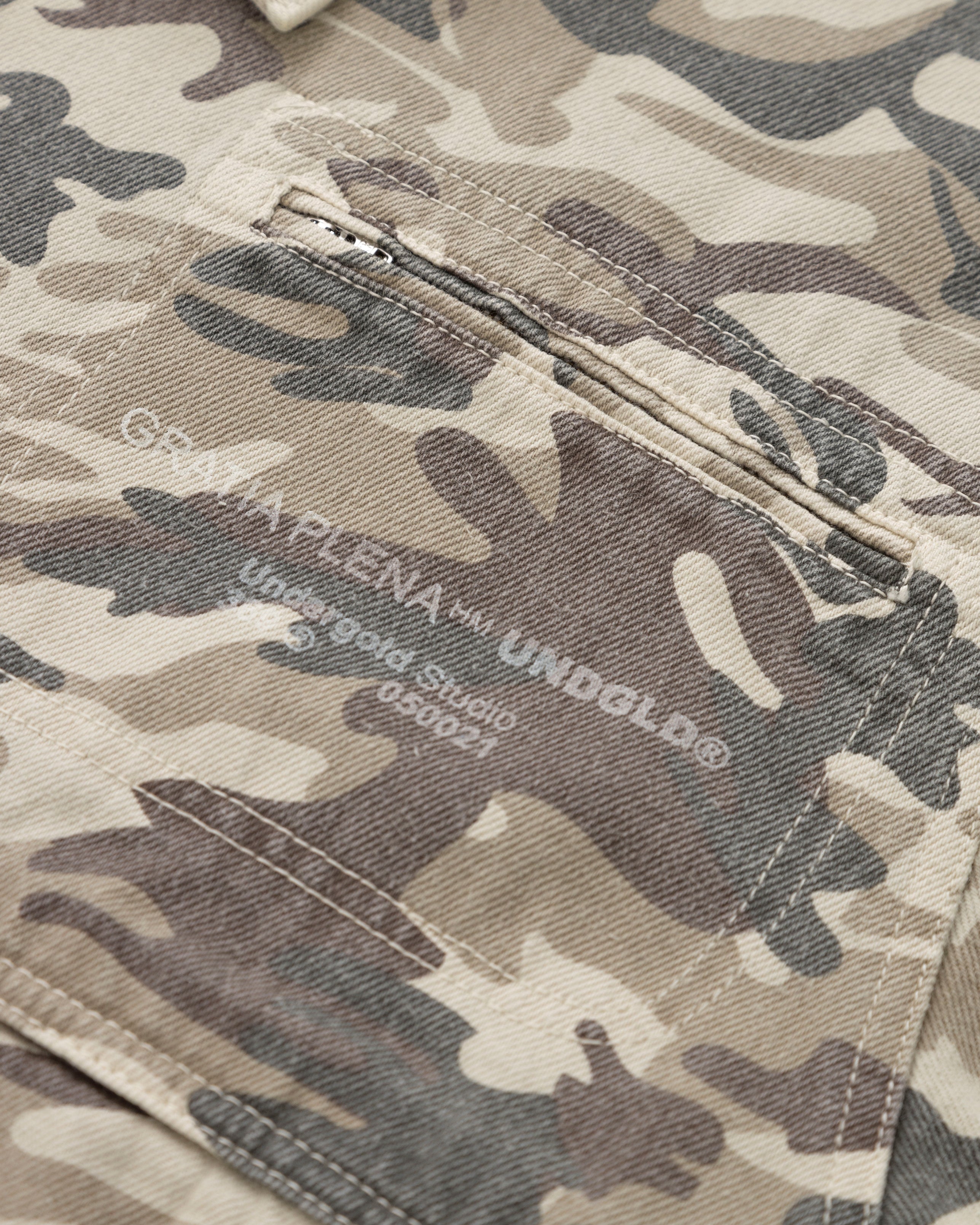 Gratia Plena Three Zip Up Jacket Cammo