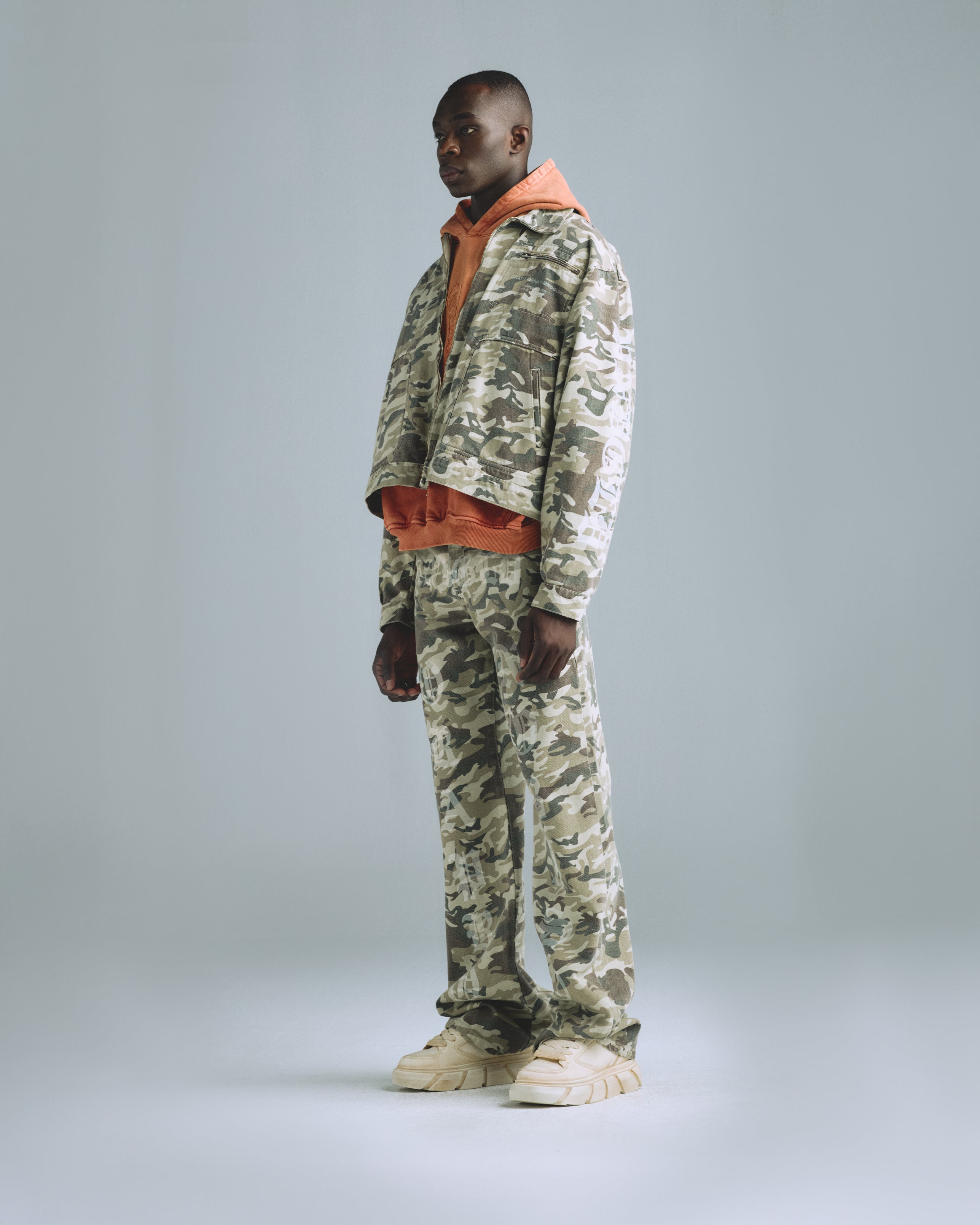 Gratia Plena Three Zip Up Jacket Cammo