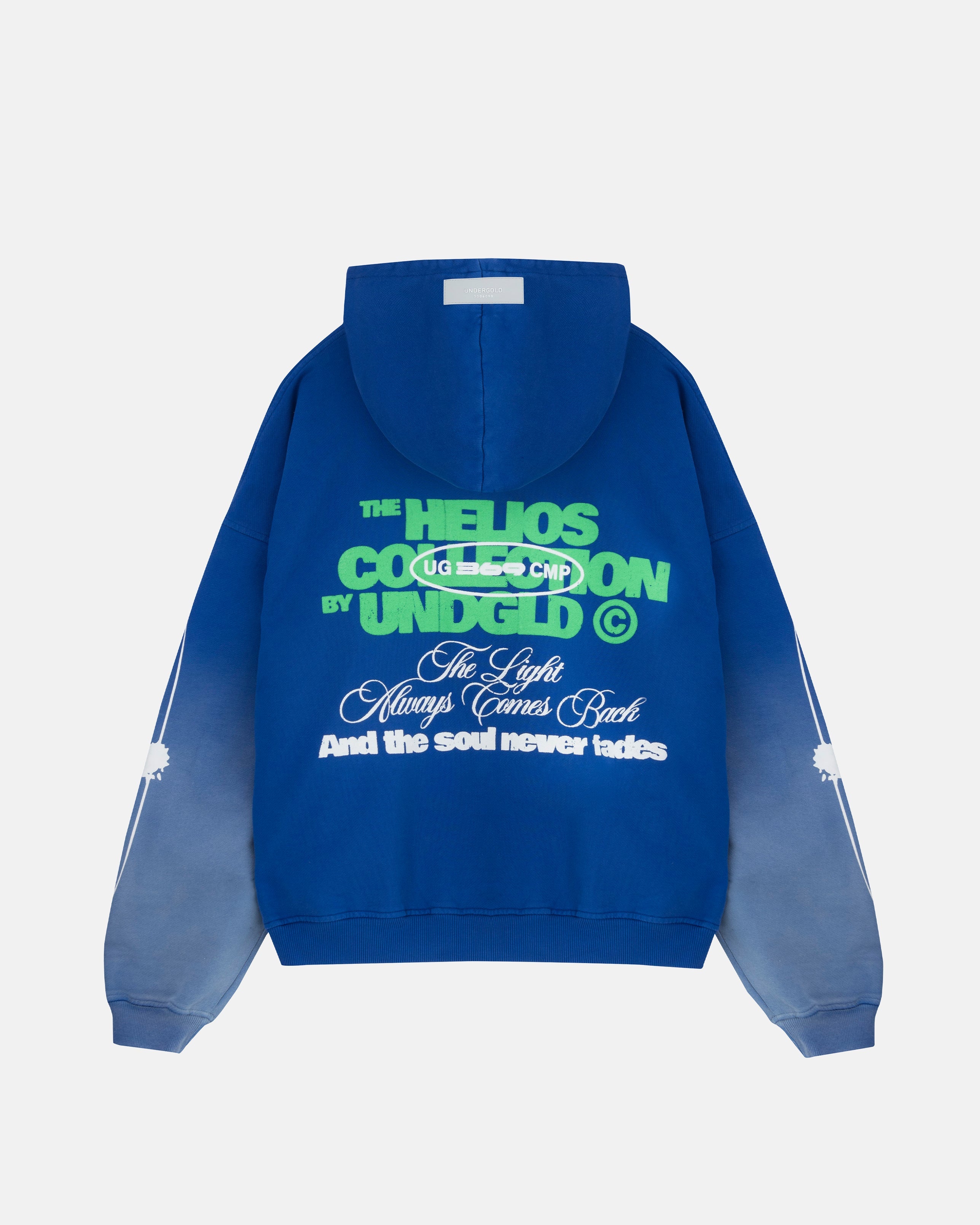Helios Face Hoodie Electric Blue