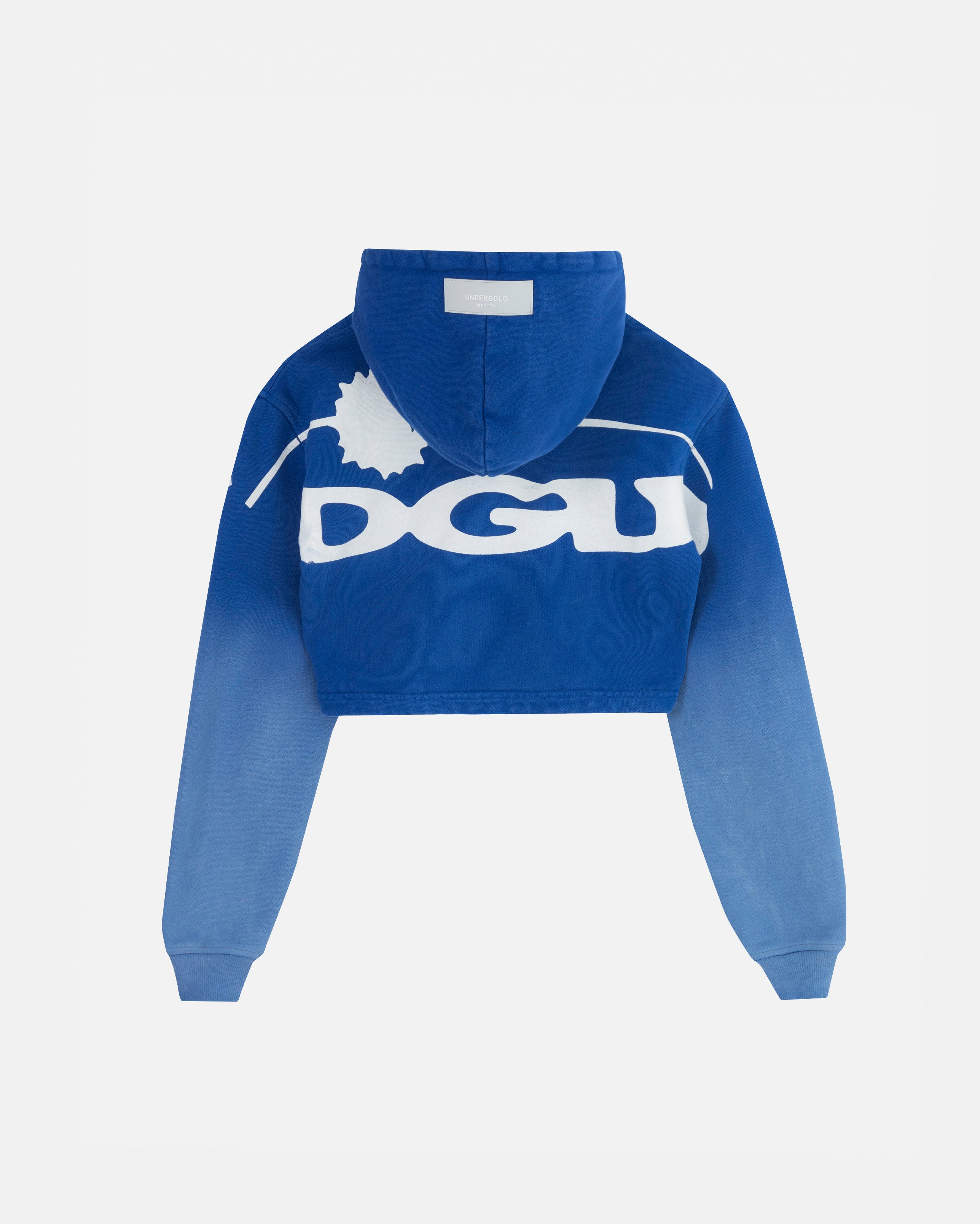 Helios UNDGLD Slim Fit Cropped Hoodie Electric Blue