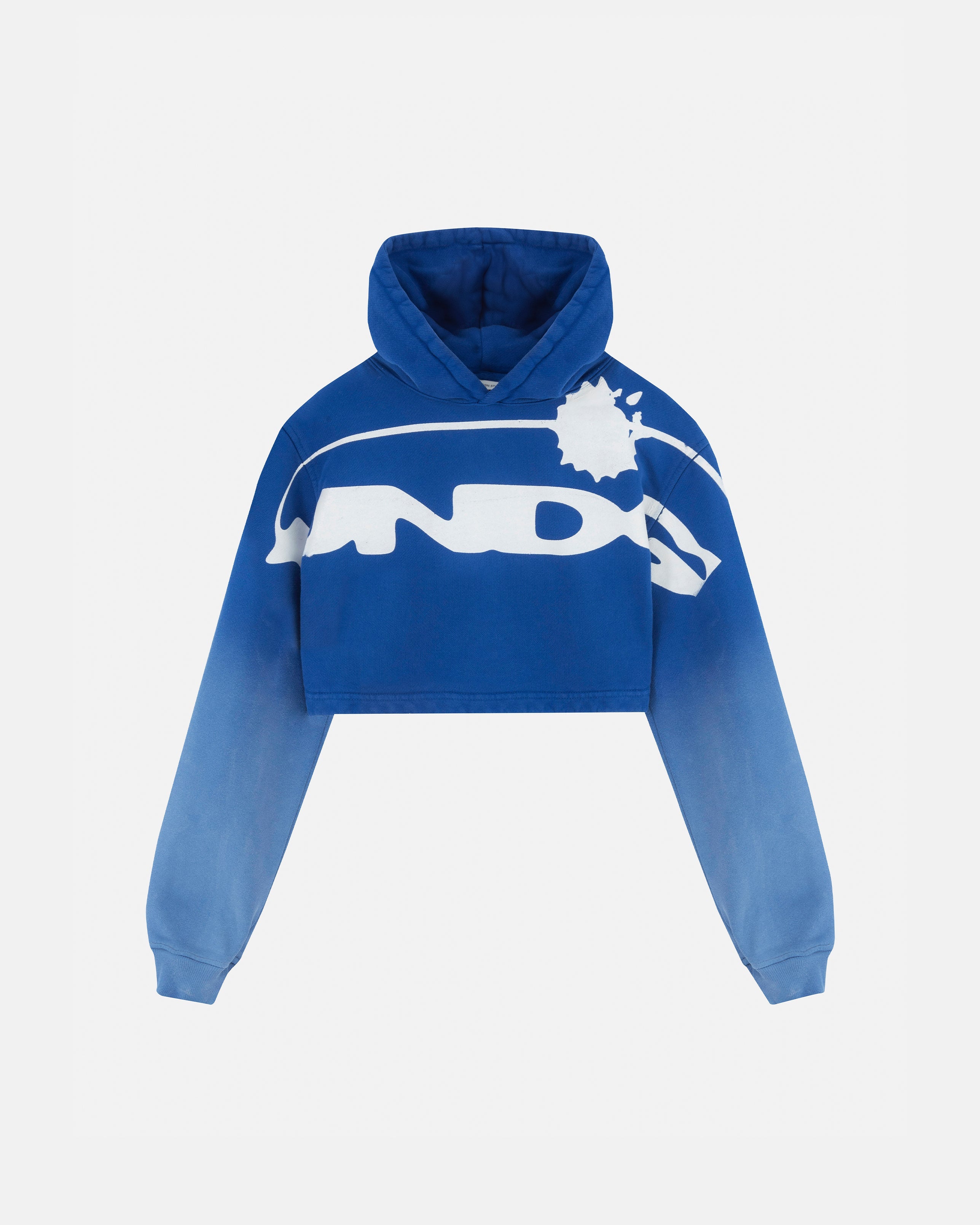 Helios UNDGLD Slim Fit Cropped Hoodie Electric Blue