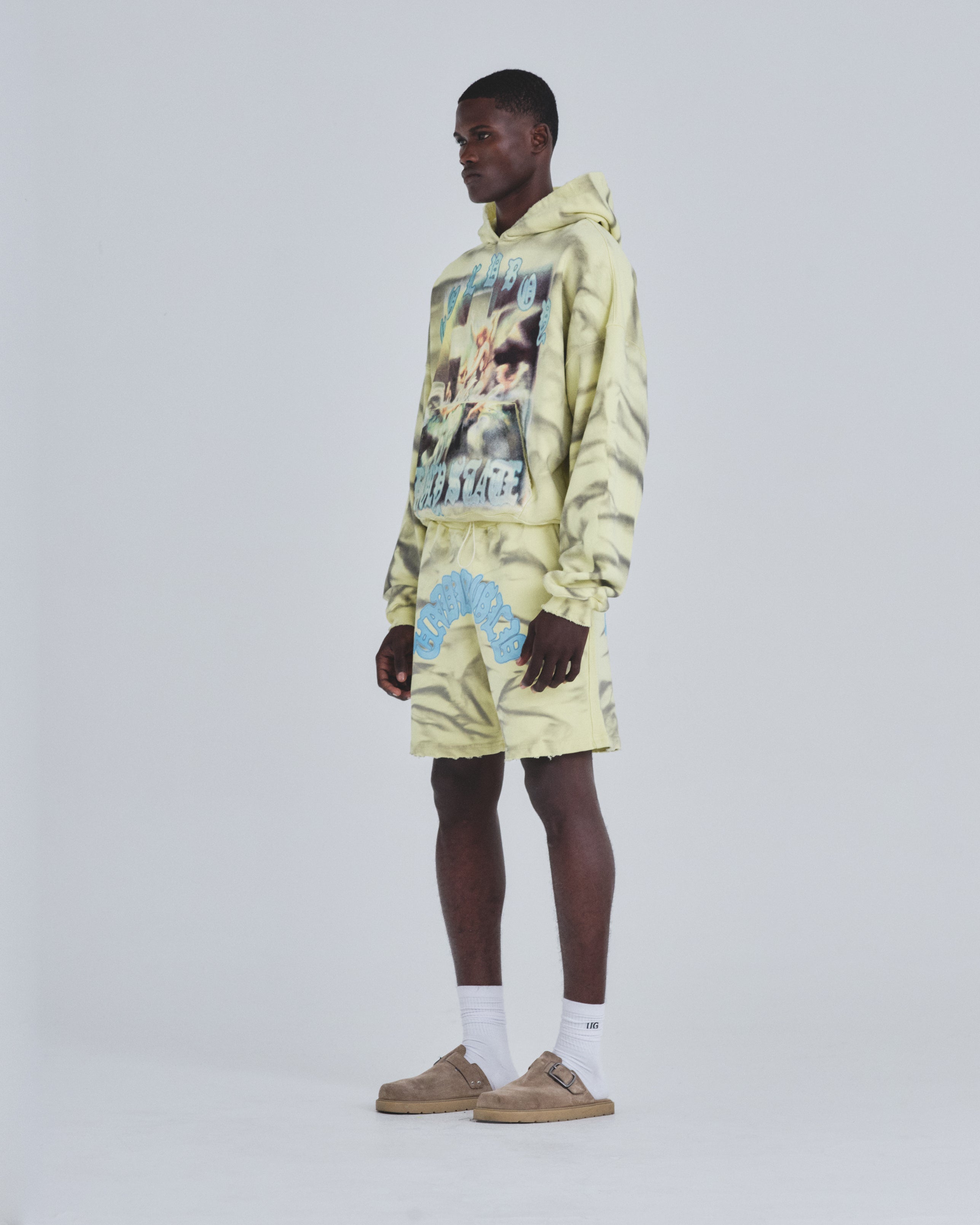 Holy State Divinity Boxy Fit Hoodie Aged Yellow