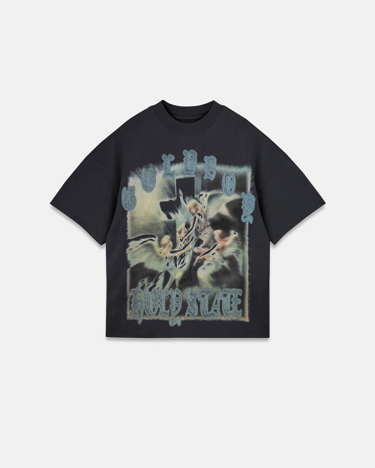 Holy State Divinity Boxy Fit Tshirt Vintage Black