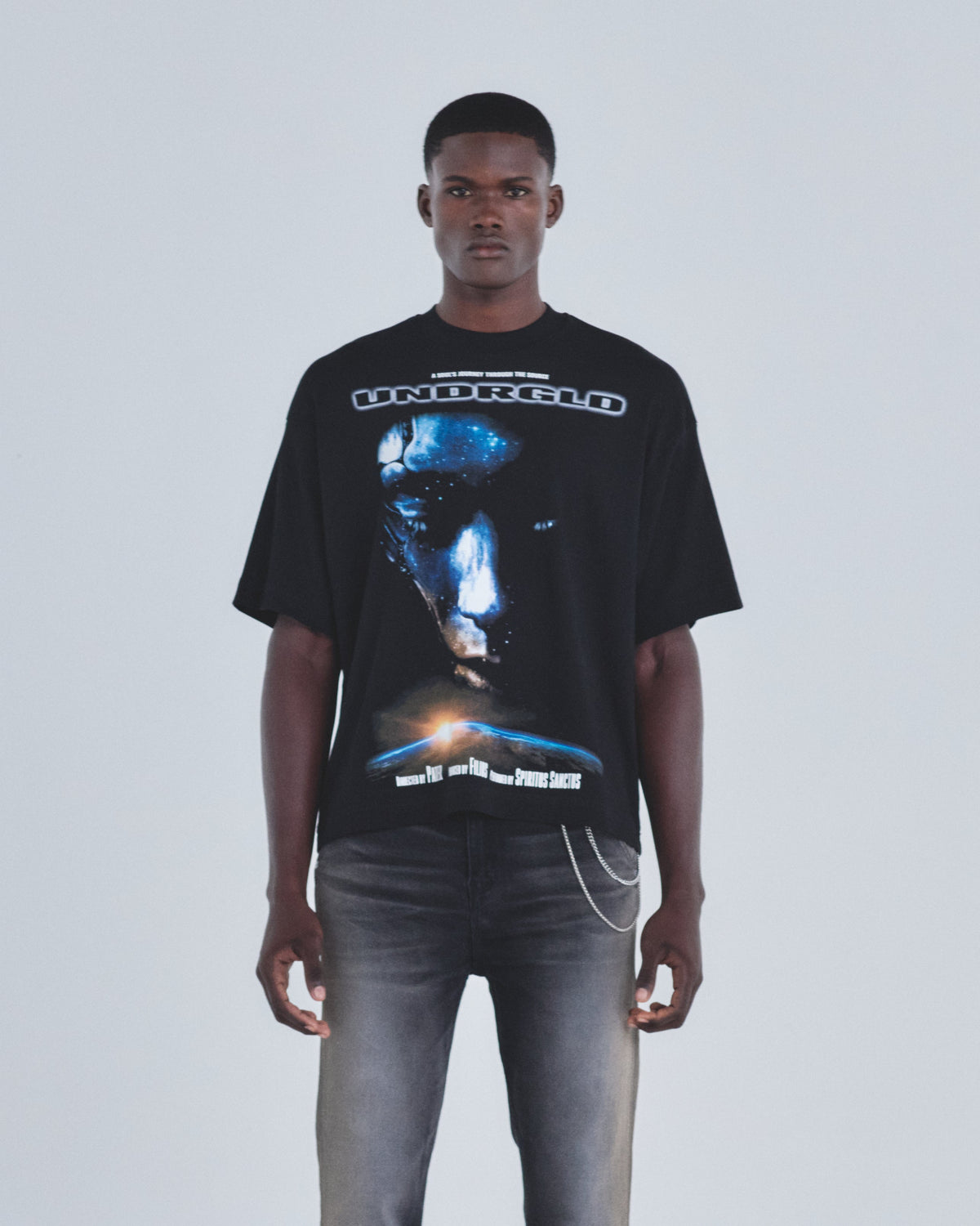Holy State Journey Boxy Fit Tshirt Black