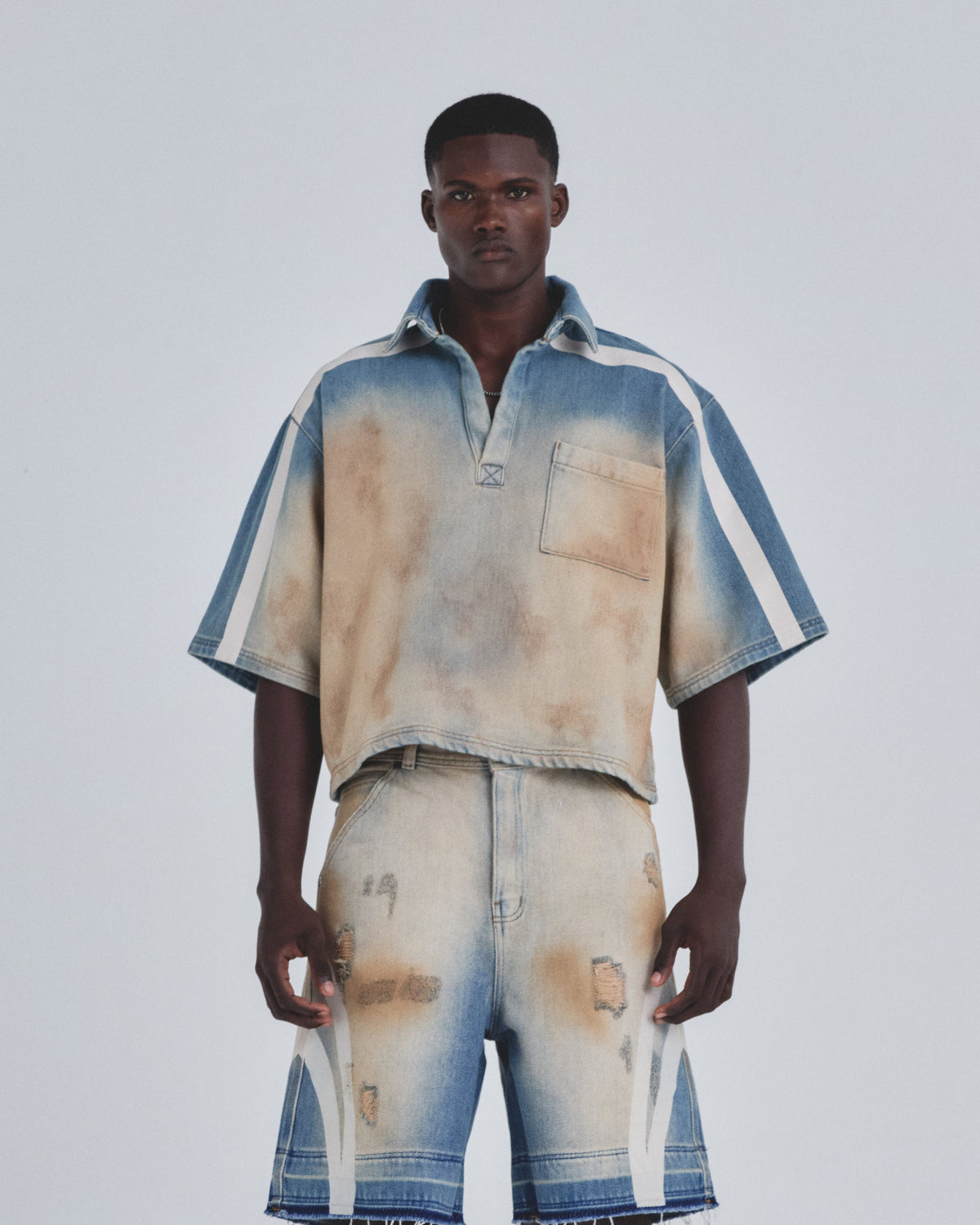 Holy State UNDRGLD Denim Shirt Sand Blue