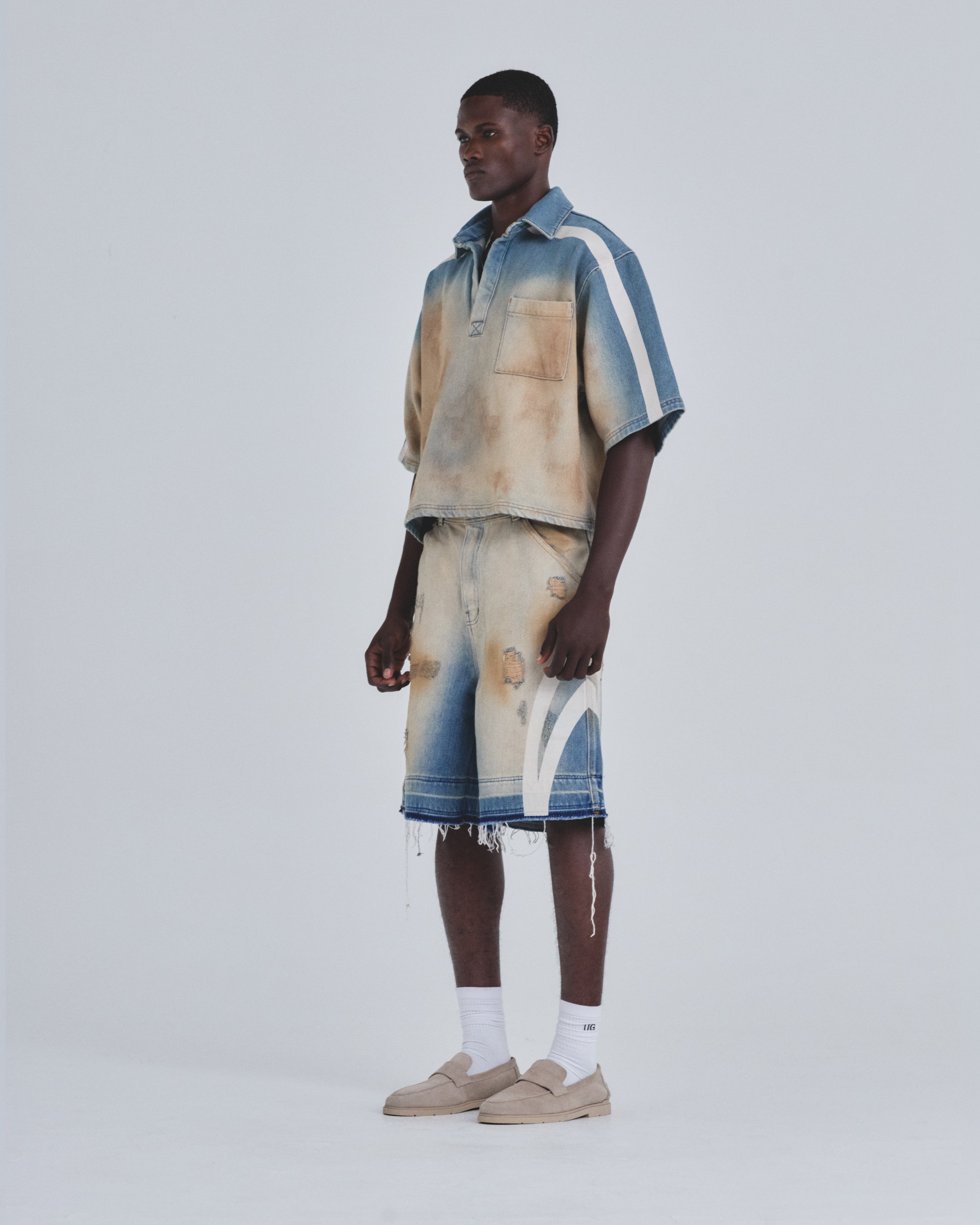 Holy State UNDRGLD Denim Shirt Sand Blue
