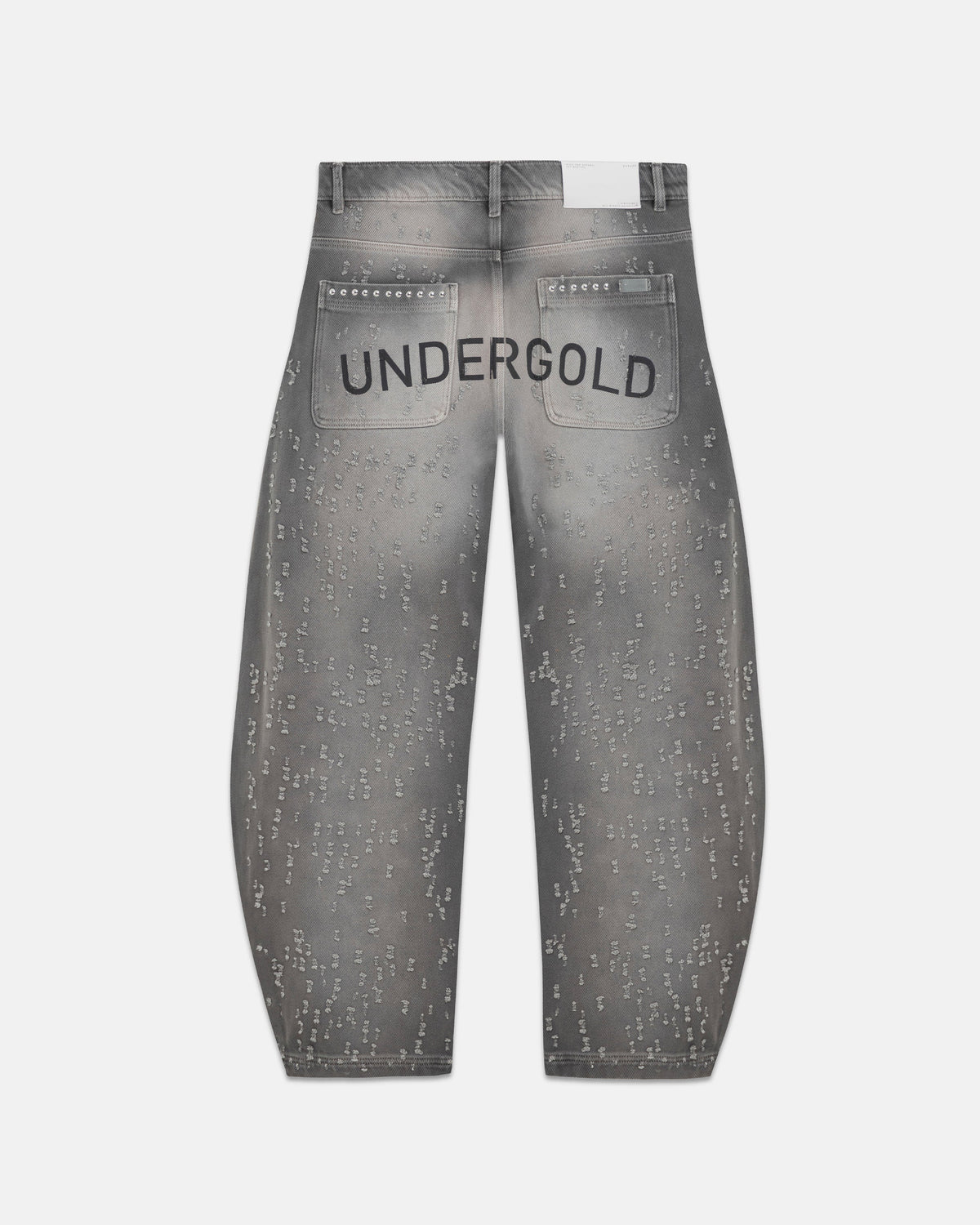 Holy State UNDRGLD Ripped Barrel Jeans Washed Gray