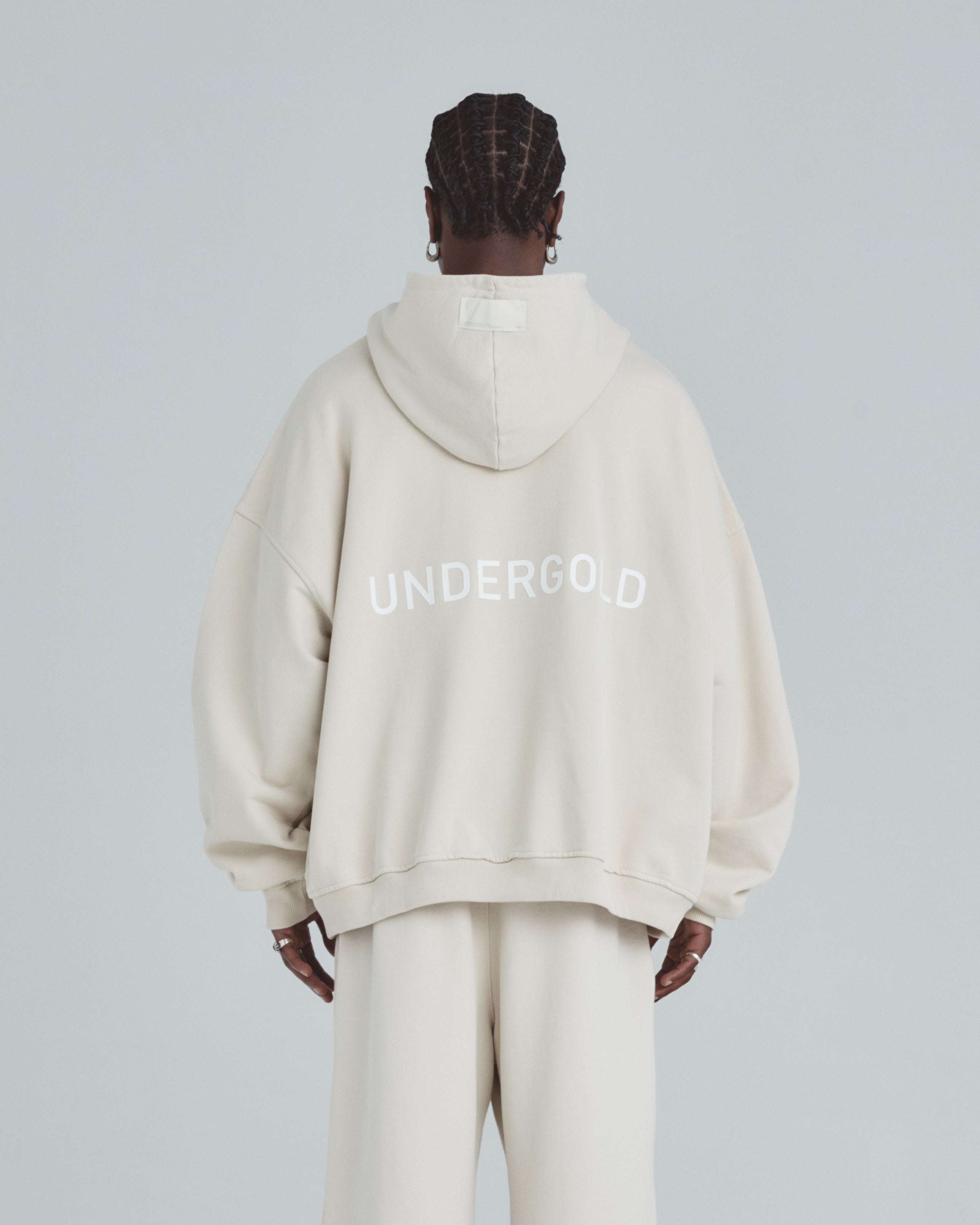 Line Basic Hoodie Cream
