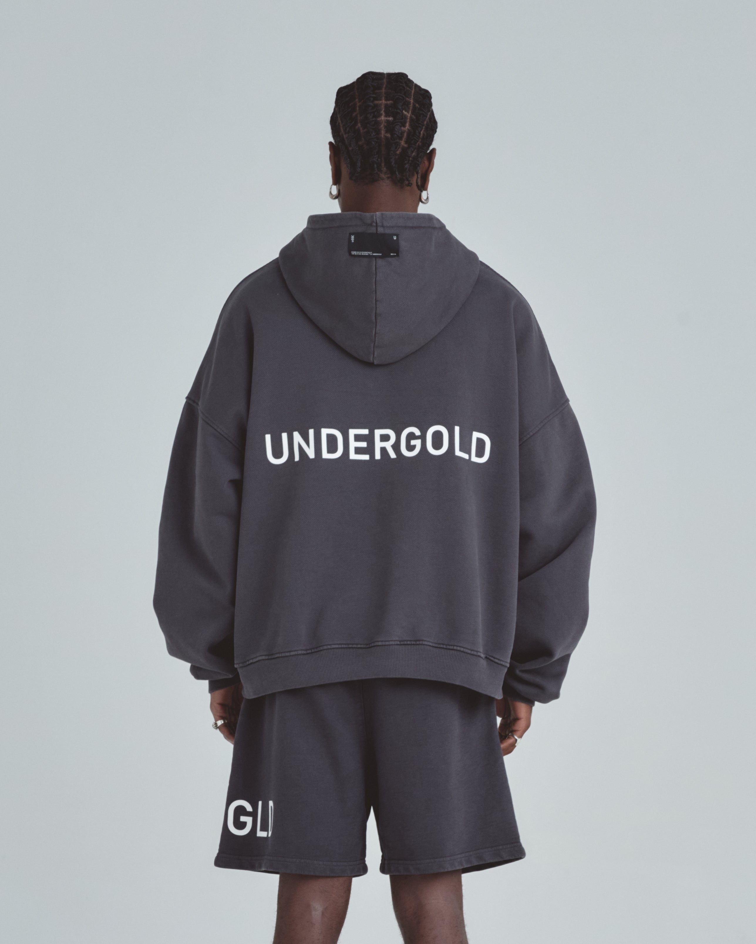 Line Basic Hoodie Dark Gray