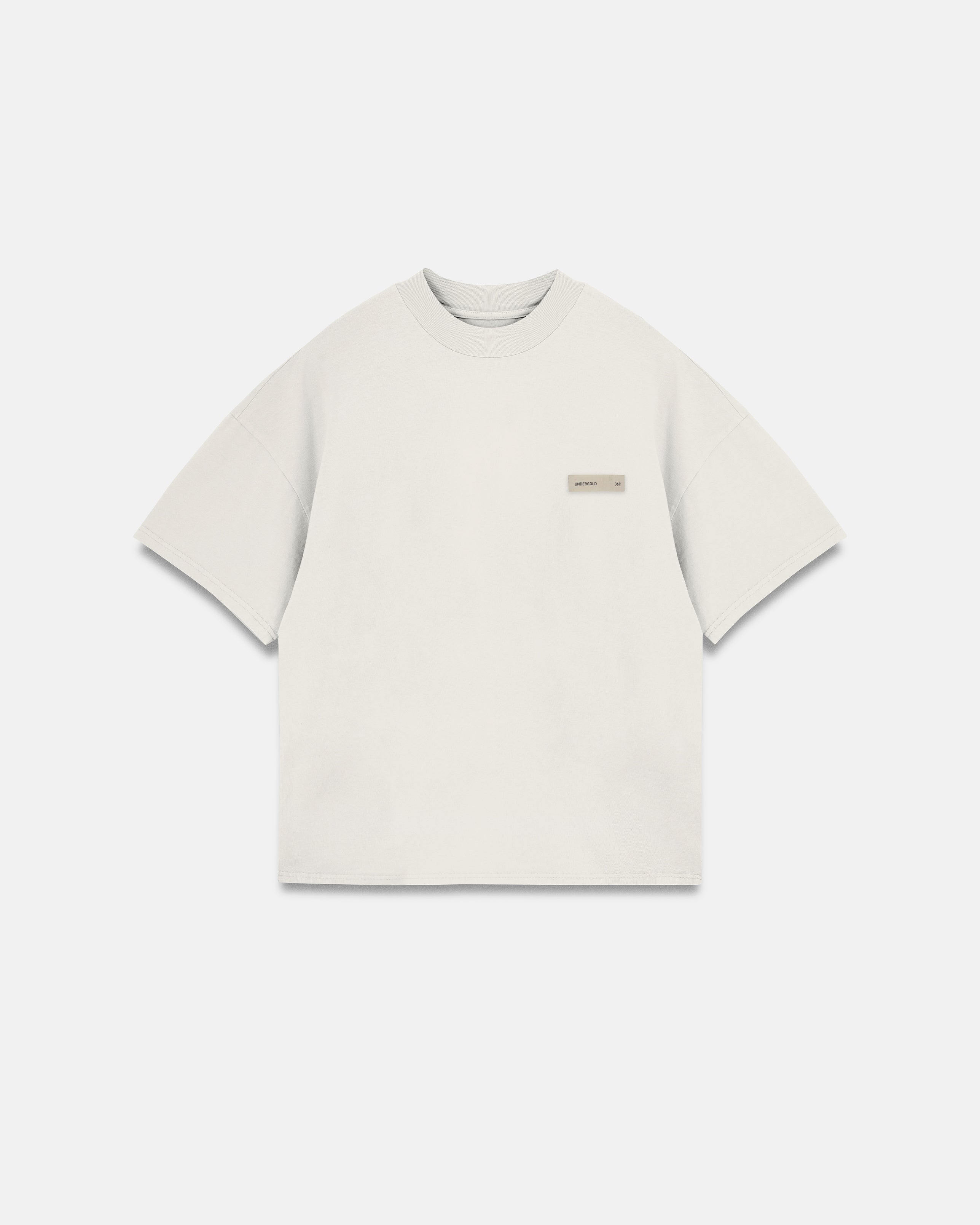Line Basic Label Boxy Fit Tshirt White