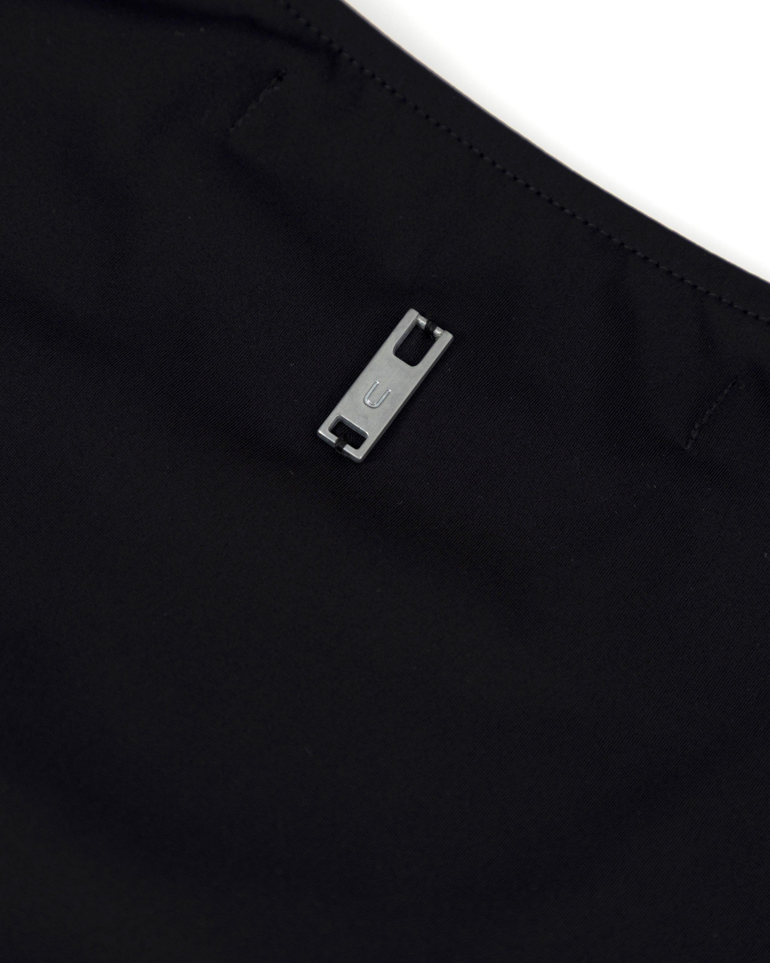 Line Basic Long Sleeve Cropped Tshirt Black
