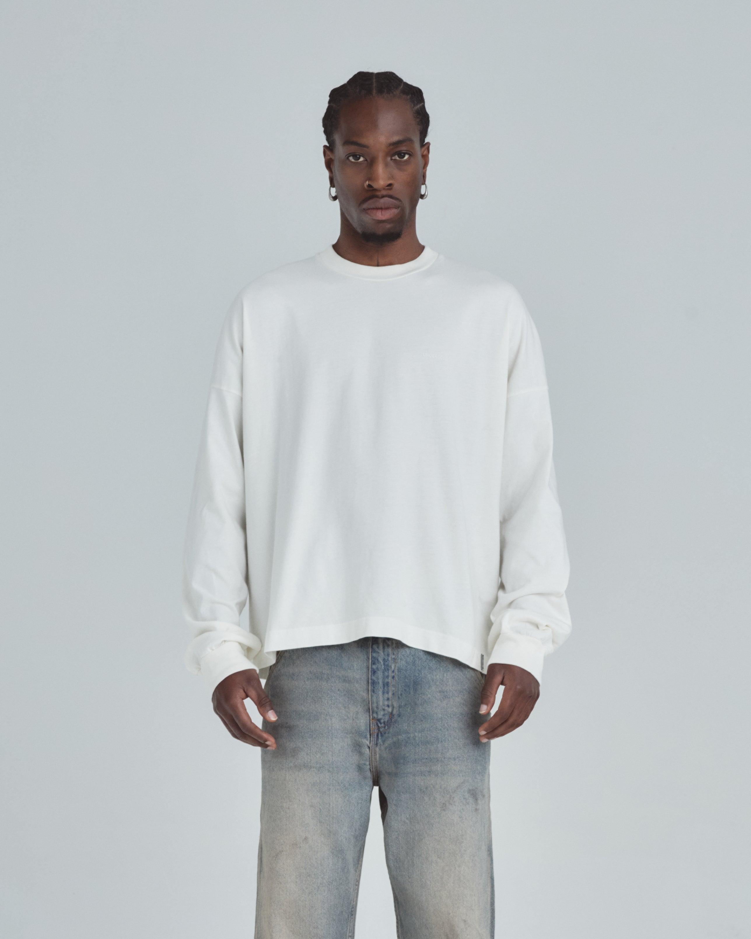 Line Basic Long Sleeve Tshirt White