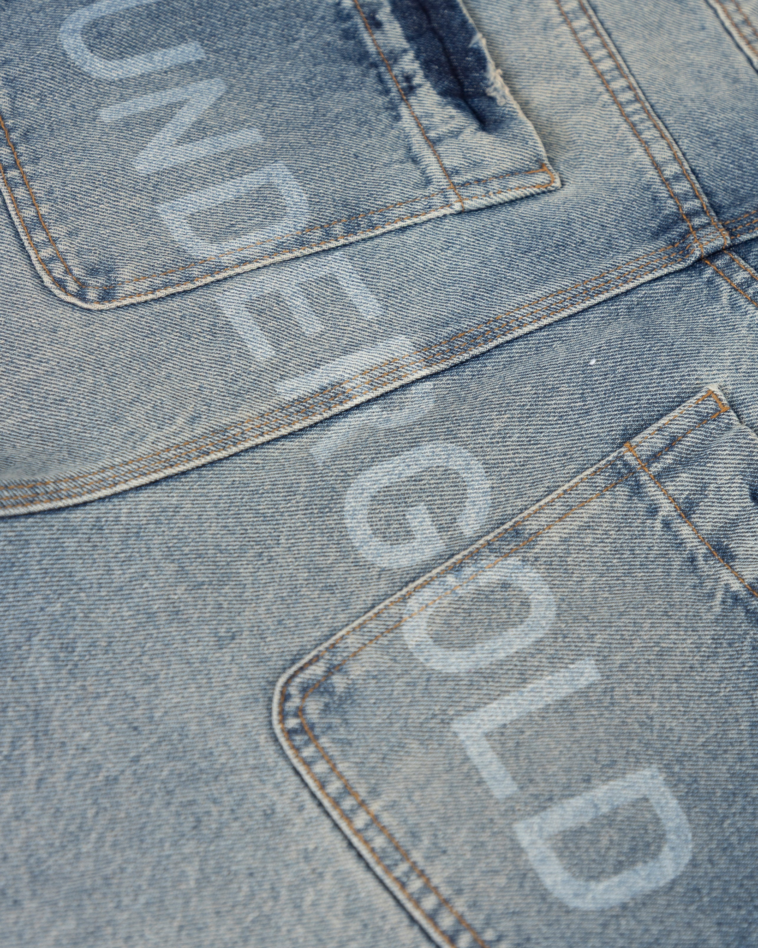 Line Basic Regular Fit Jeans Mid Blue
