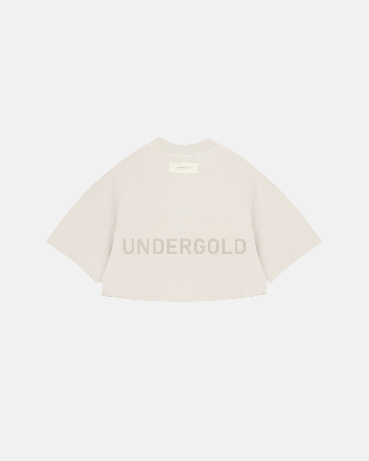 Line Logo Crop Top Cream