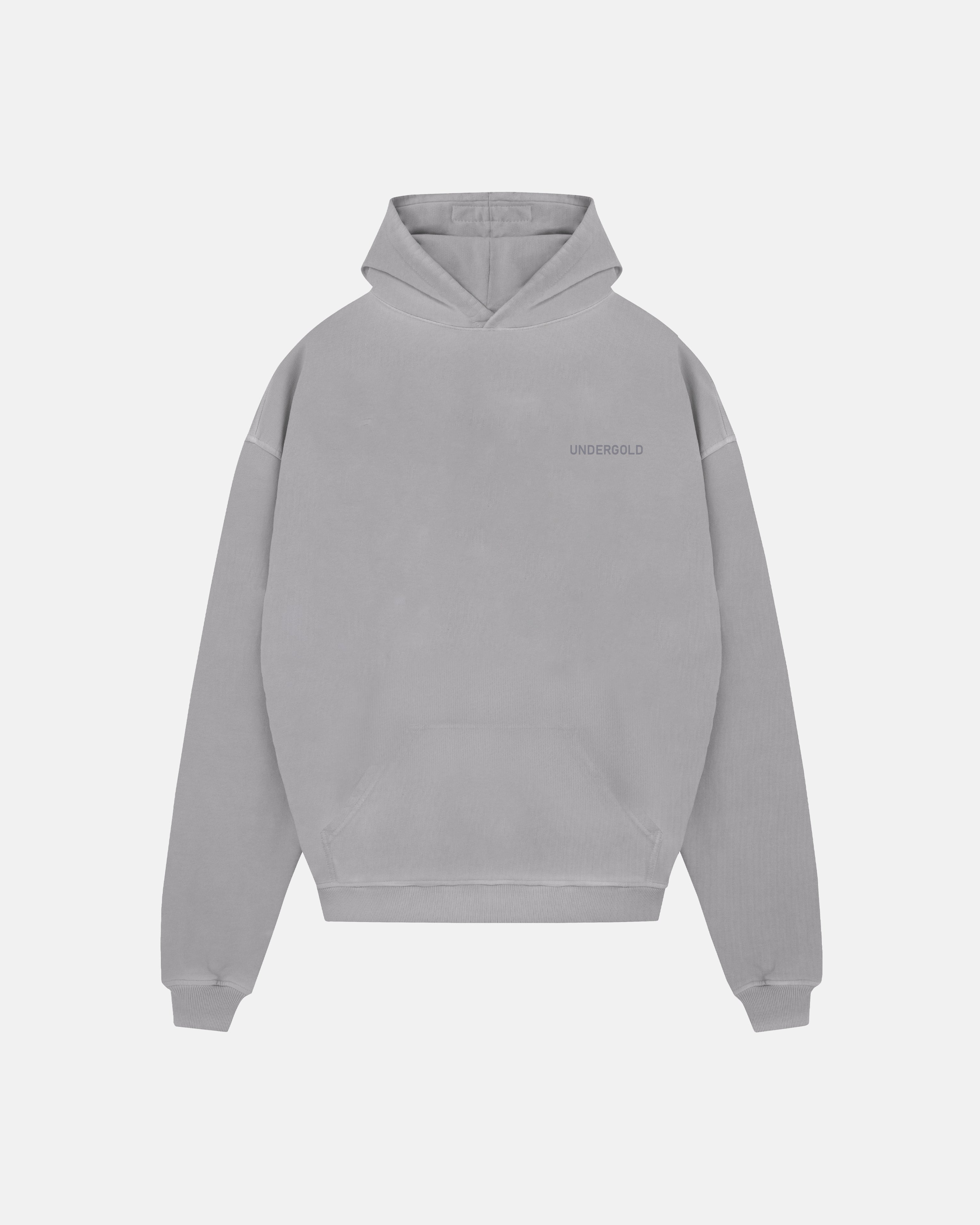 Line Logo Hoodie Washed Gray
