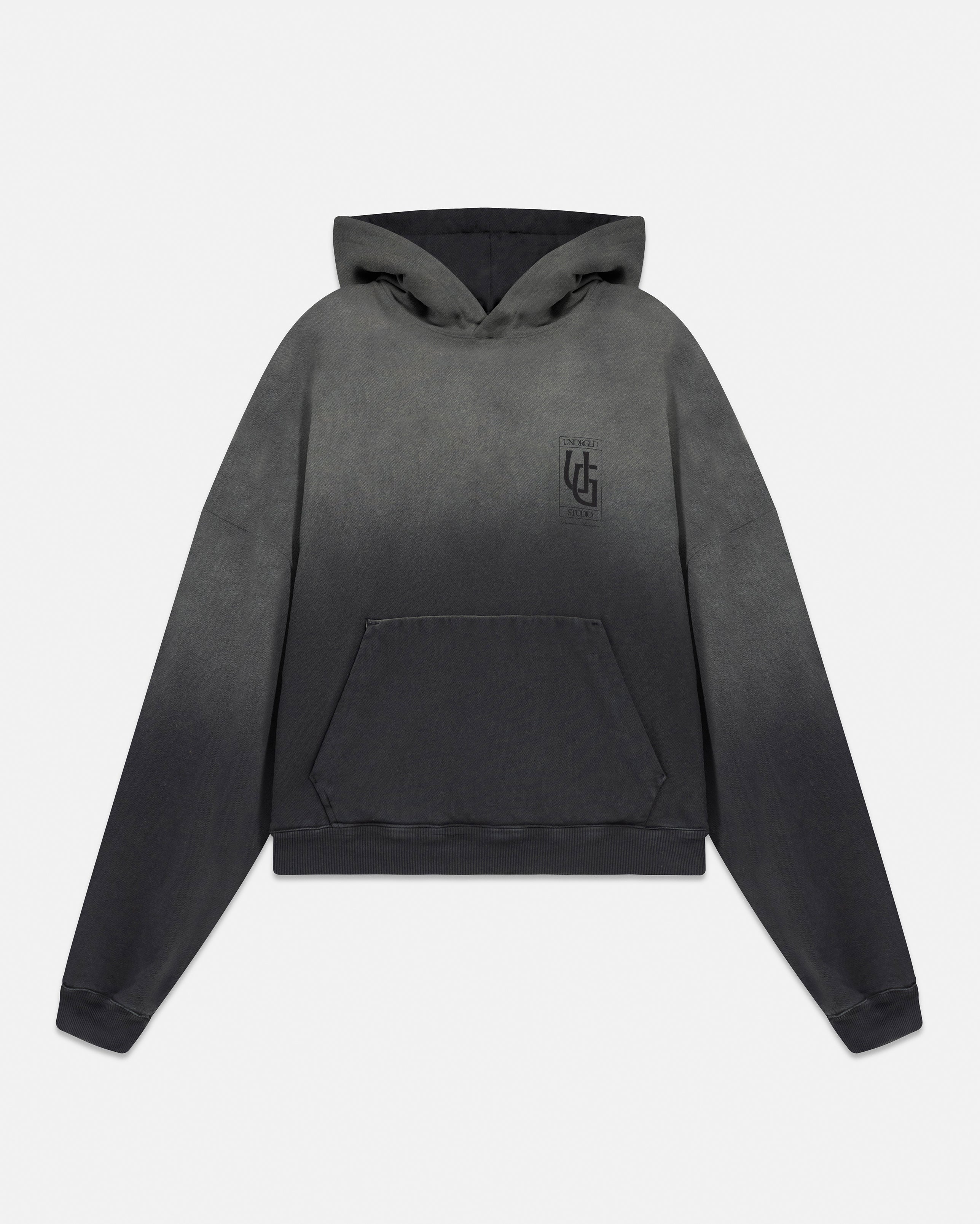 Line UG Frame Boxy Fit Hoodie Faded Black