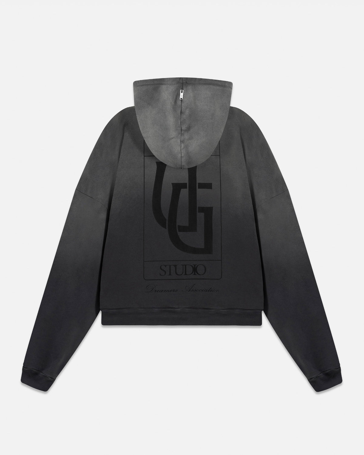 Line UG Frame Boxy Fit Hoodie Faded Black