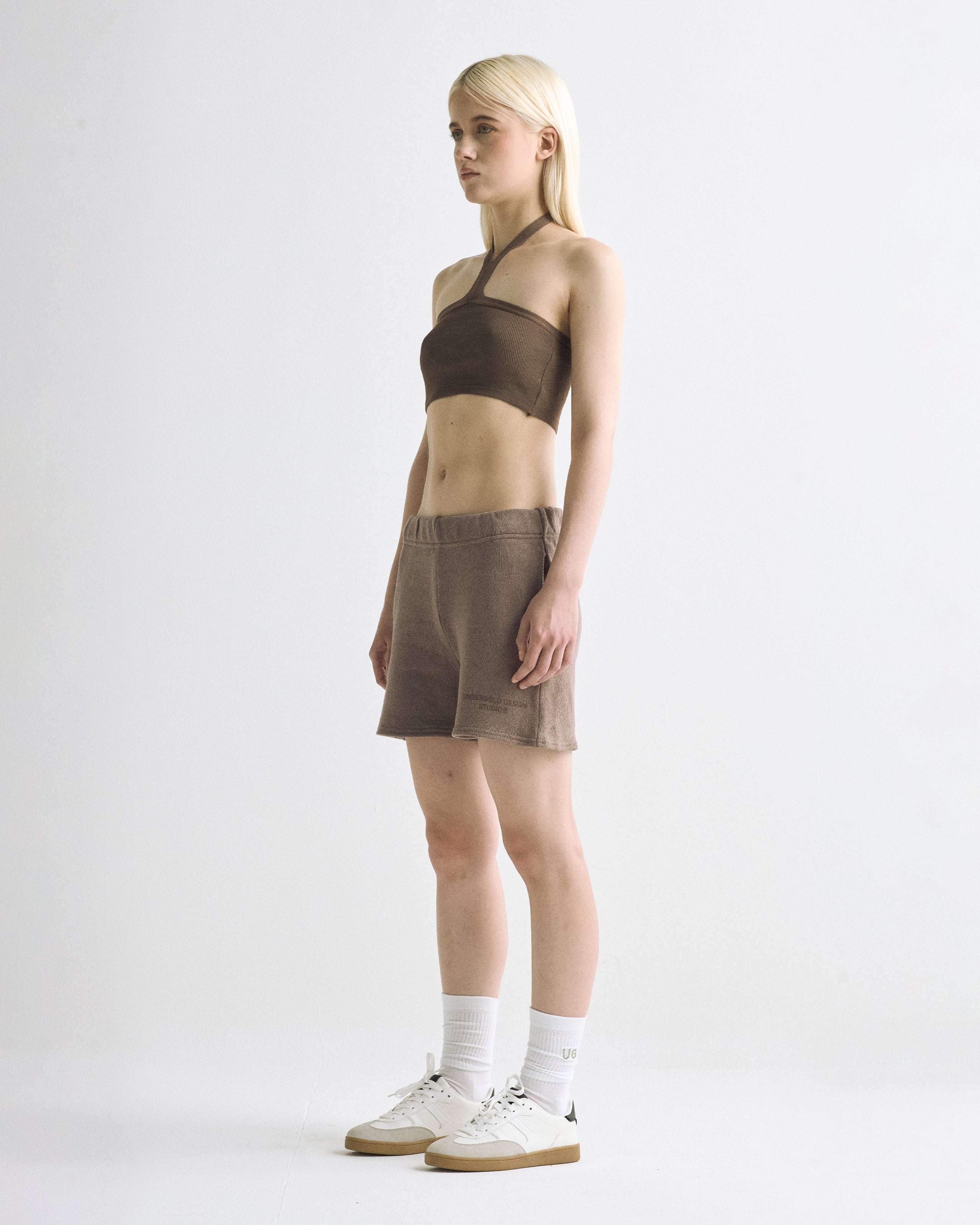 Pack Basics Knit Top & W Basics Undergold Design Studio Knit Short Brown
