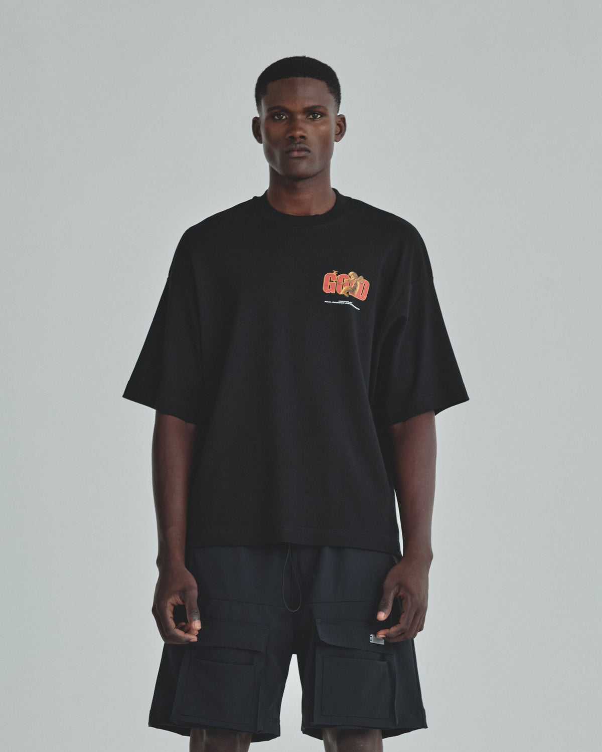 Revelation Gold Boxy Fit Tshirt Black