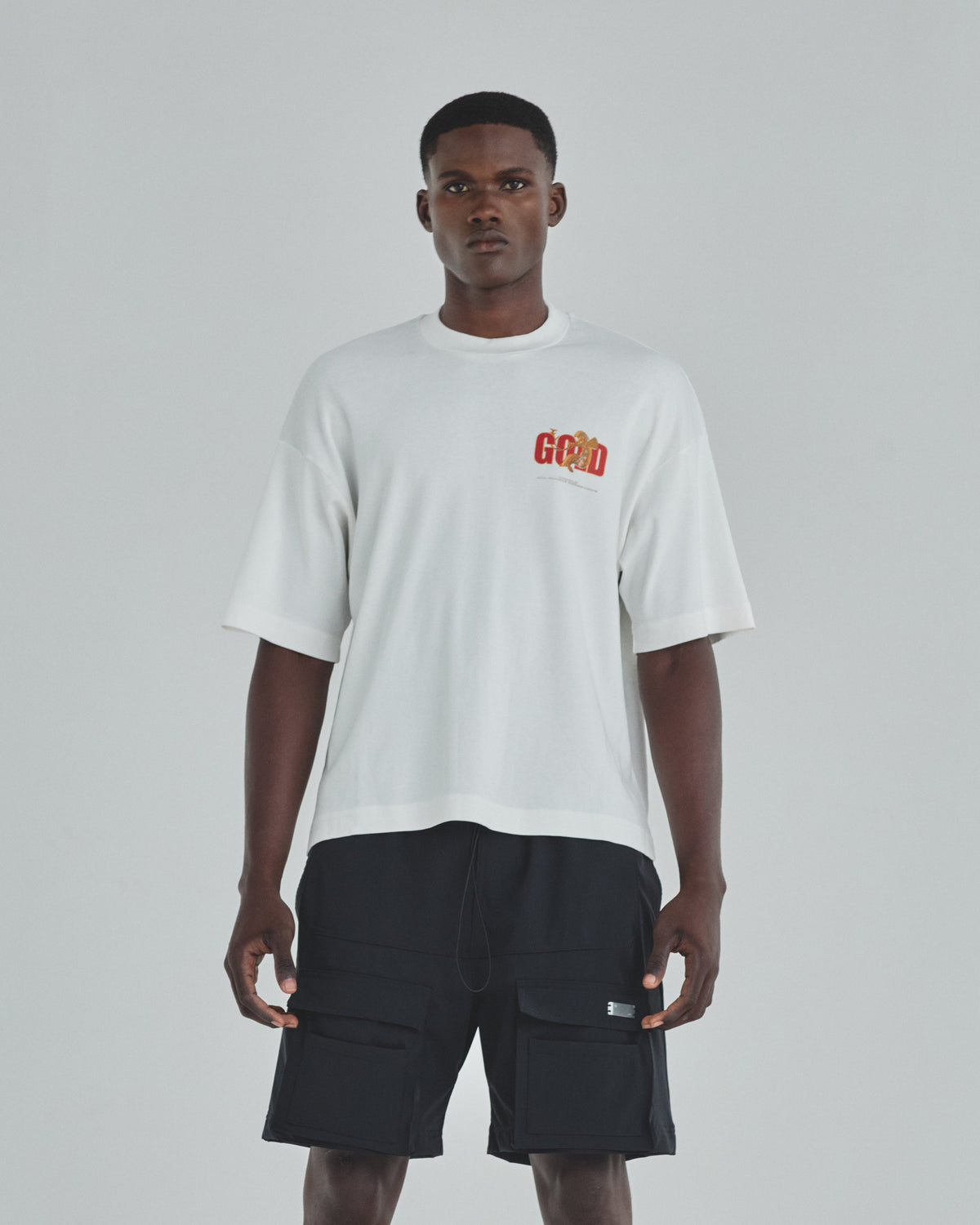 Revelation Gold Boxy Fit Tshirt White
