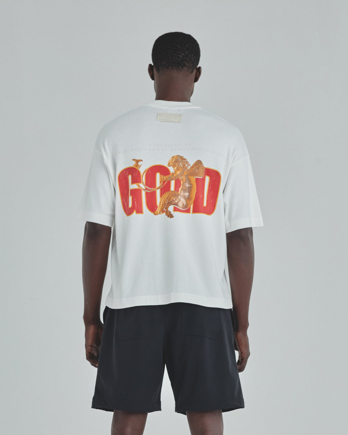 Revelation Gold Boxy Fit Tshirt White