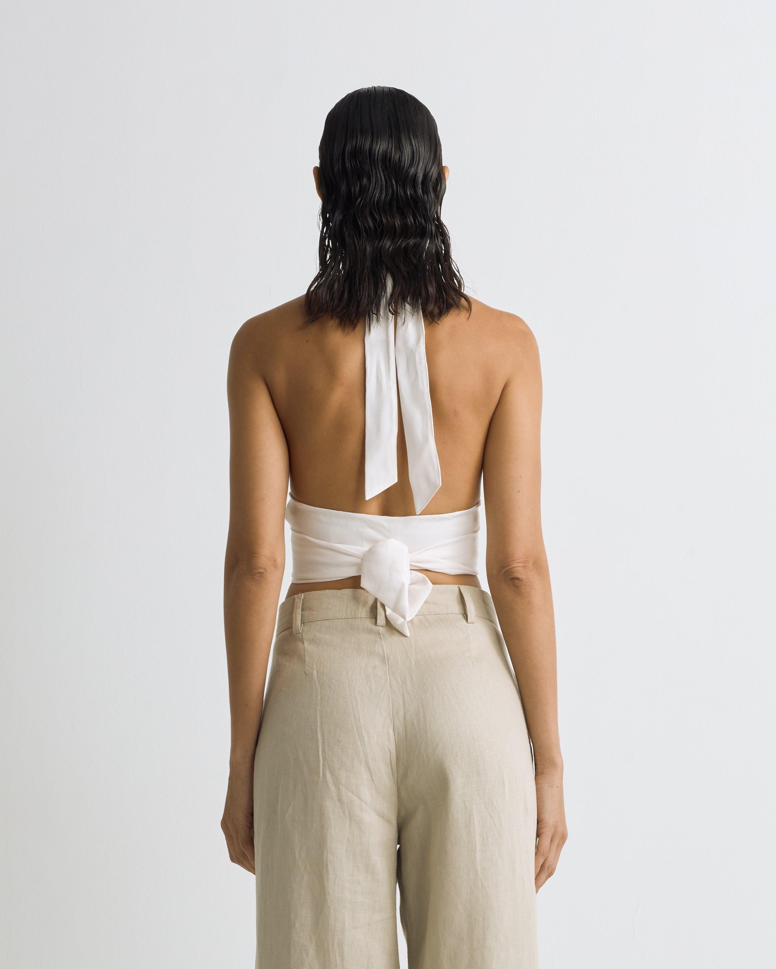 Riviera Wrap Top Cream