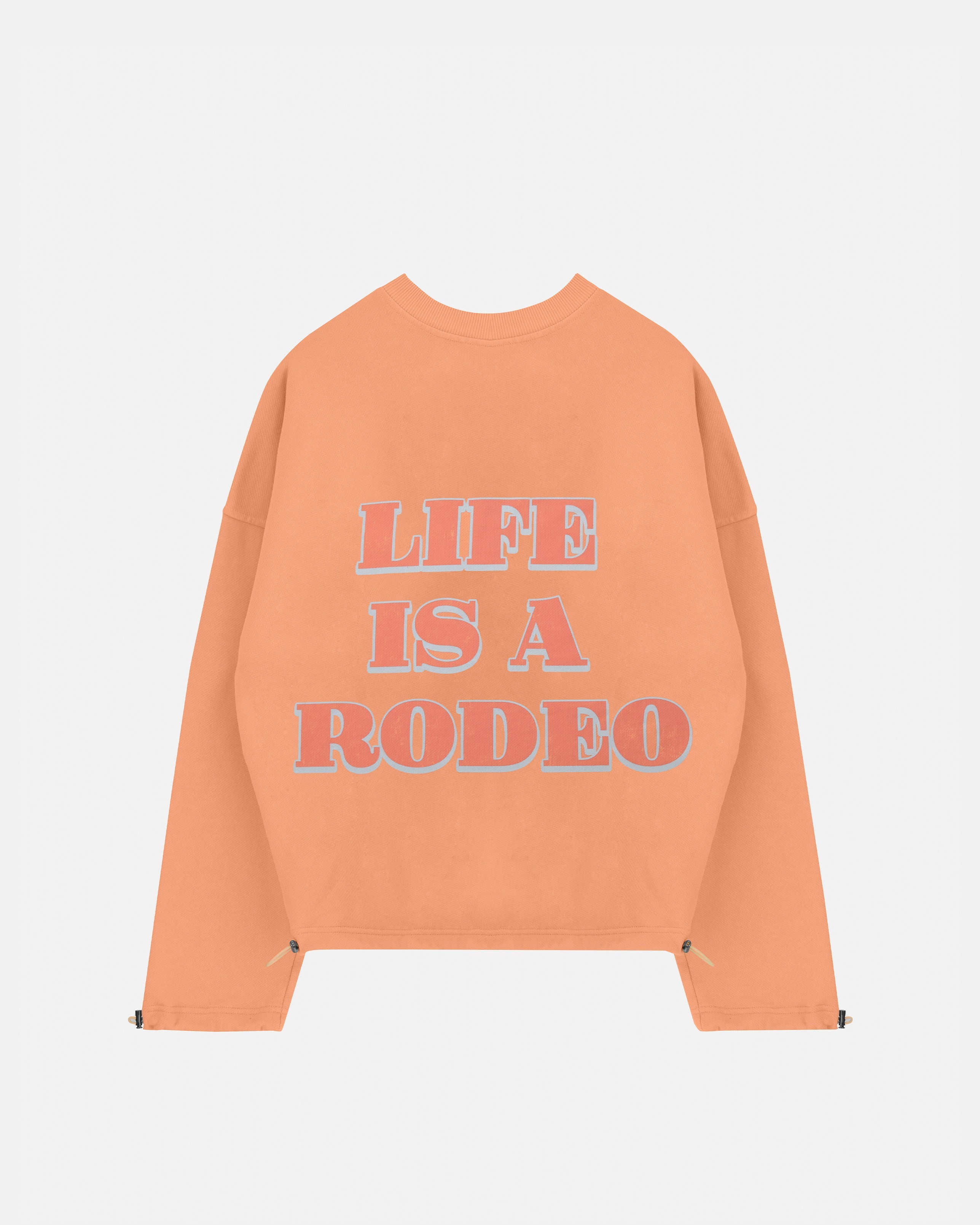 Rodeo "Life is a Rodeo" Crewneck Orange