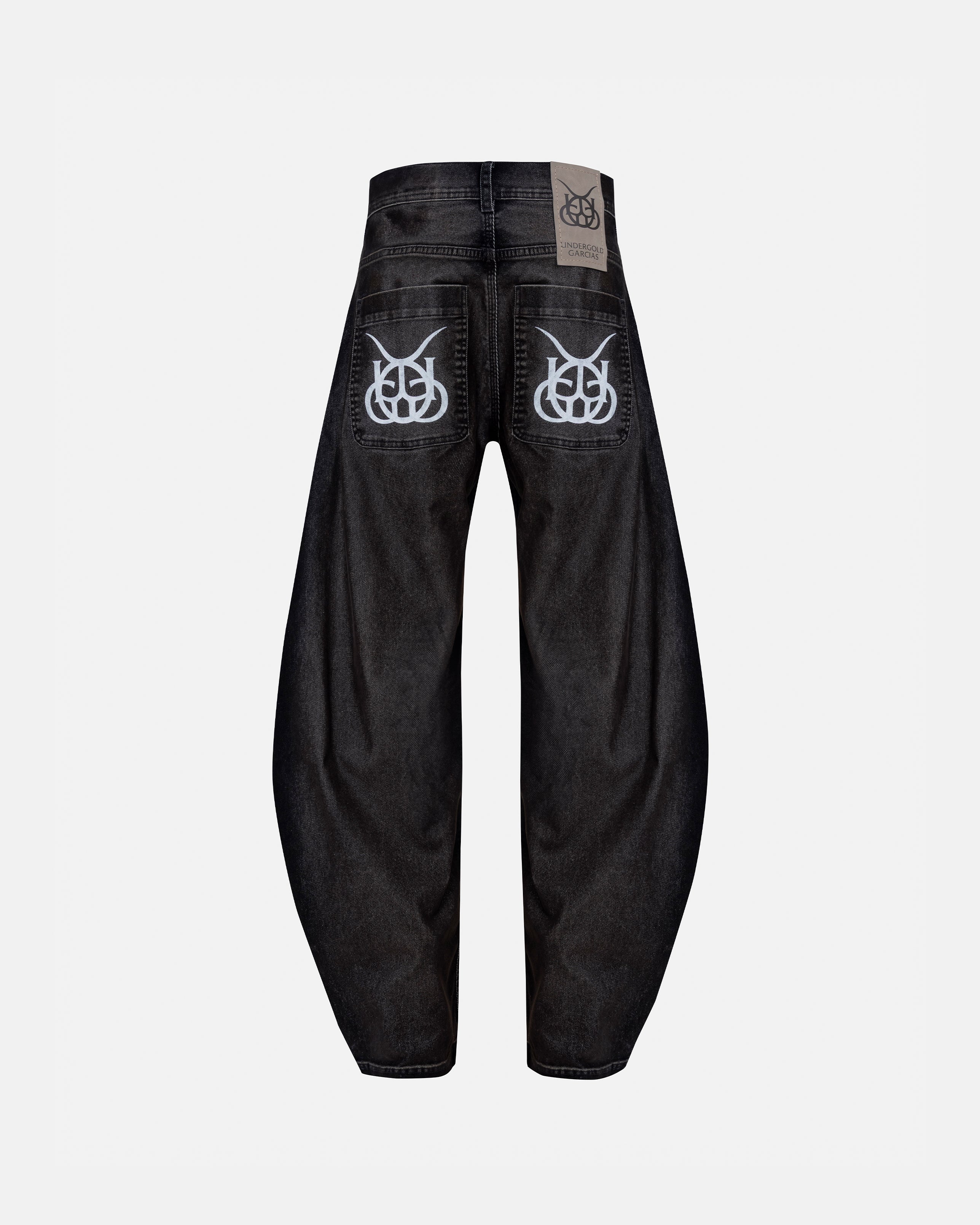 Santa Union Basic Barrel Velvet Jean Black