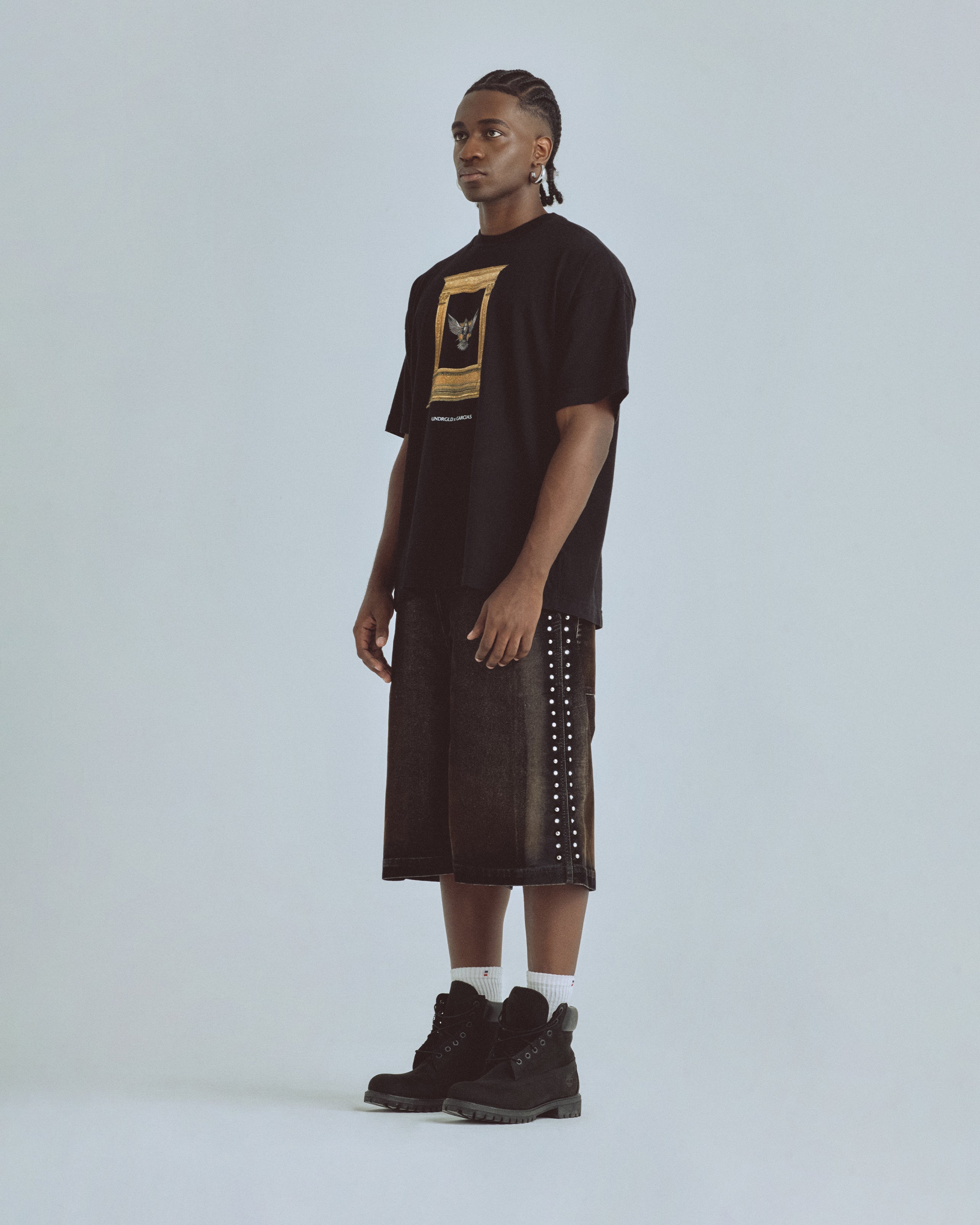 Santa Union Basic Velvet Short Black