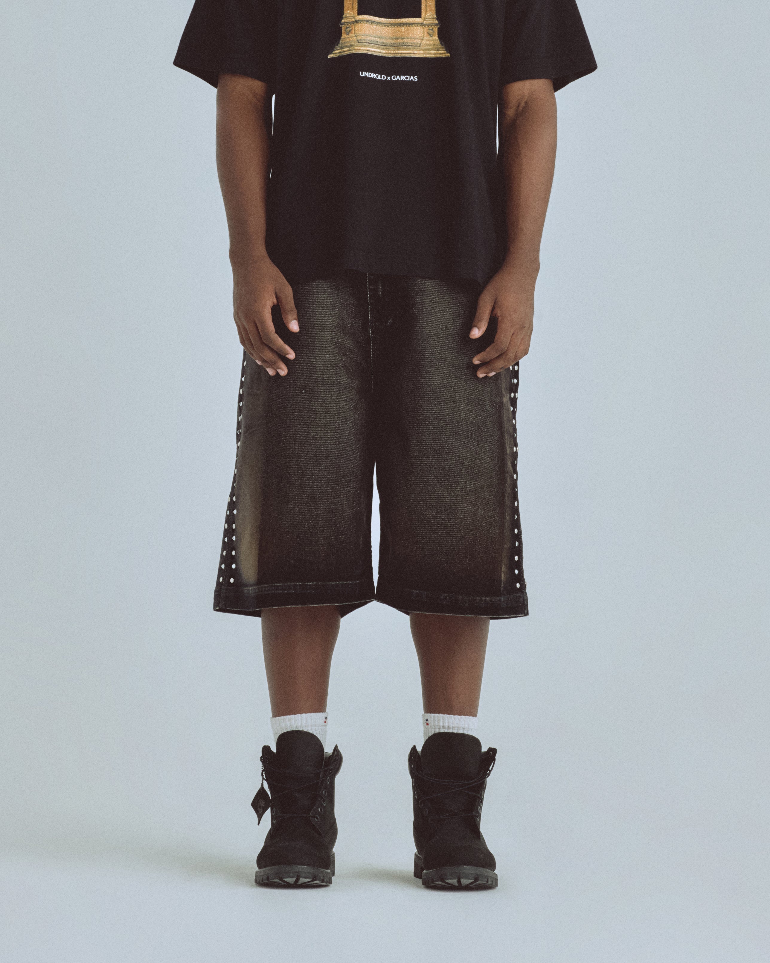 Santa Union Basic Velvet Short Black