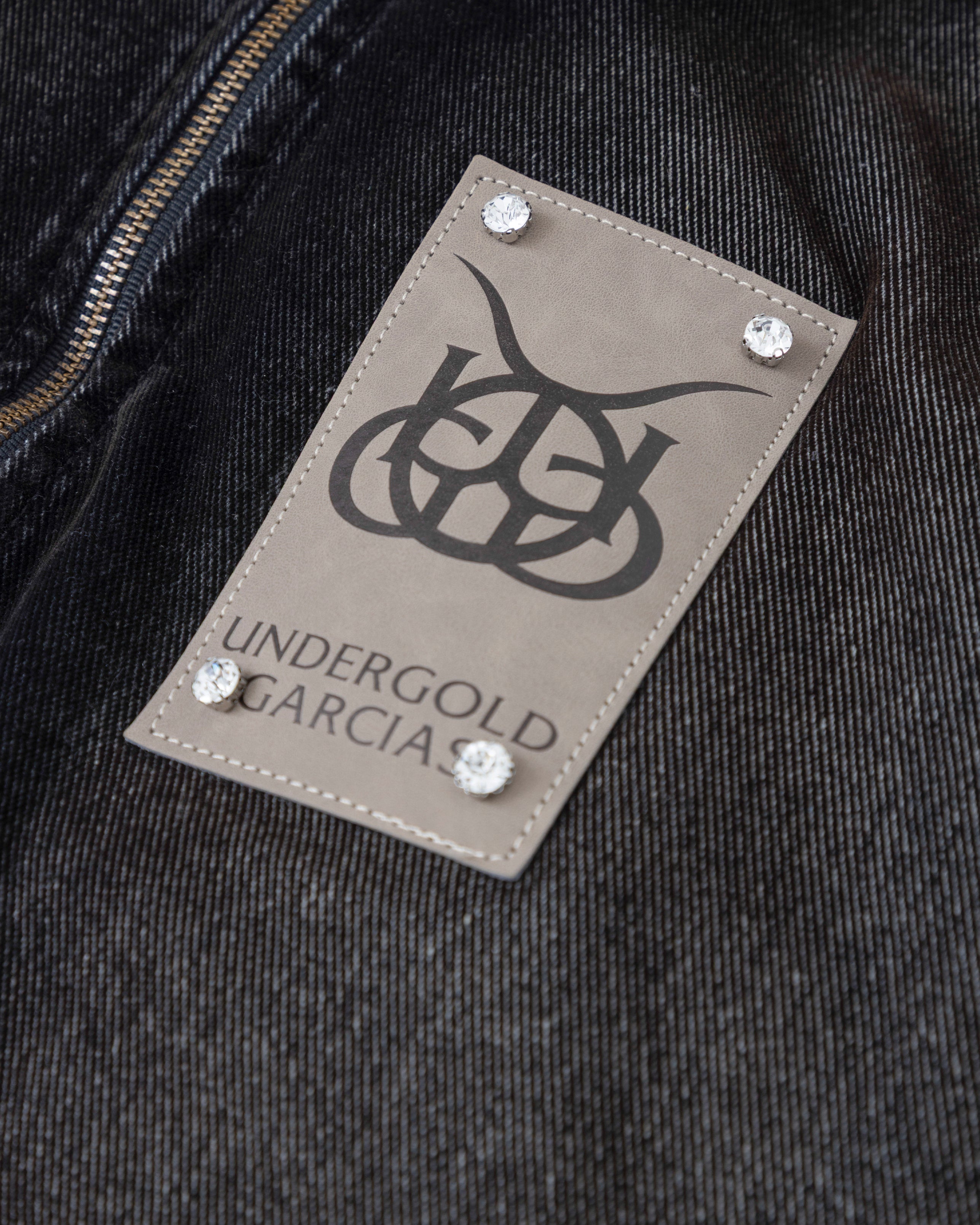 Santa Union Bomber Velvet Jacket Black