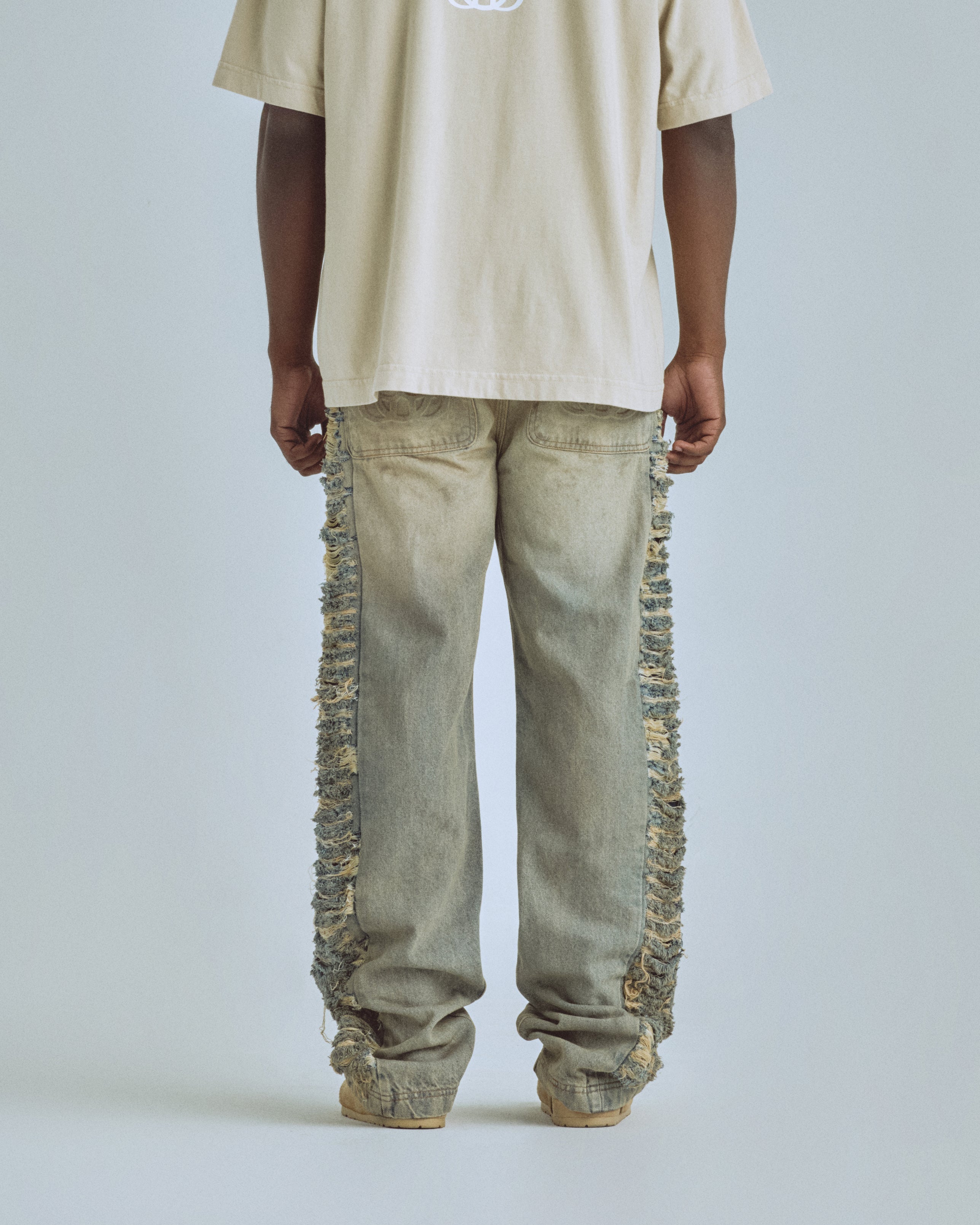 Santa Union Medellín Milano Ripped Wide Jean Dirty Blue