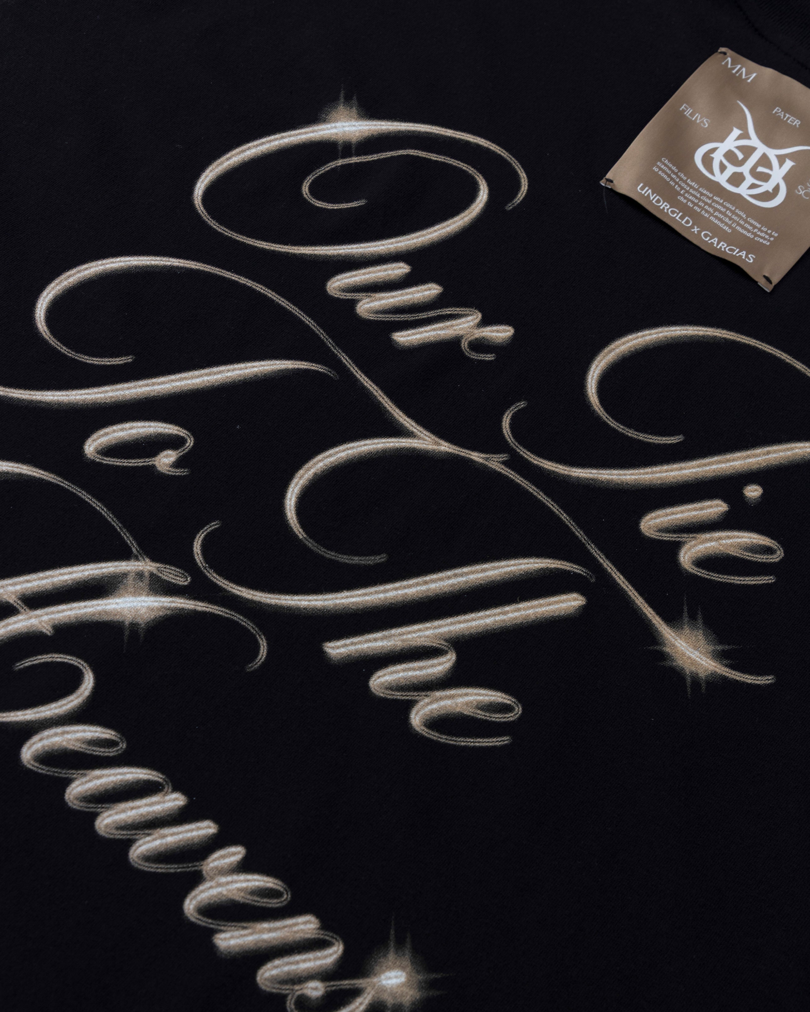 Santa Unión Our Tie To The Heavens Tshirt Black