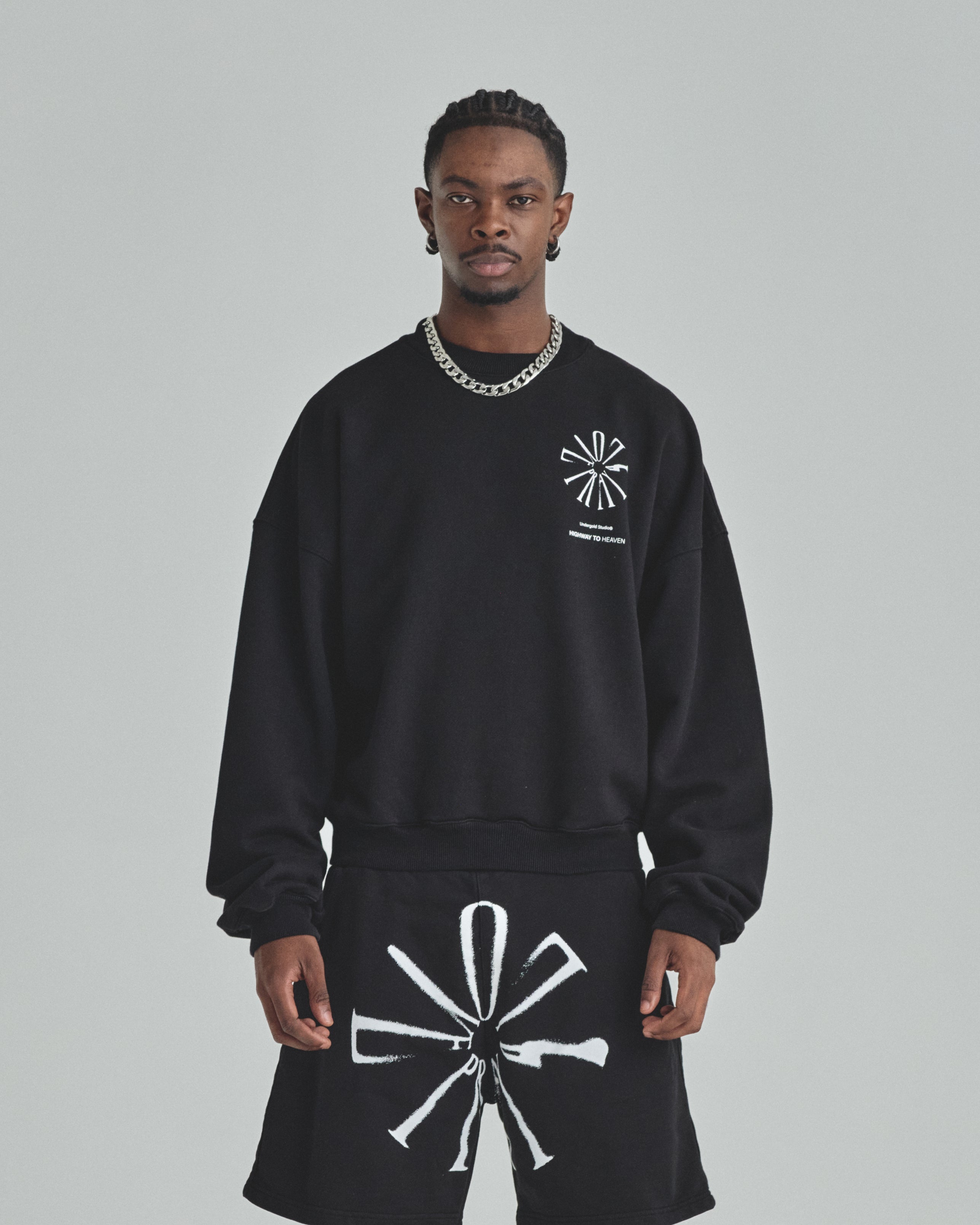 Spring Pray 4 Love Boxy Fit Crewneck Black