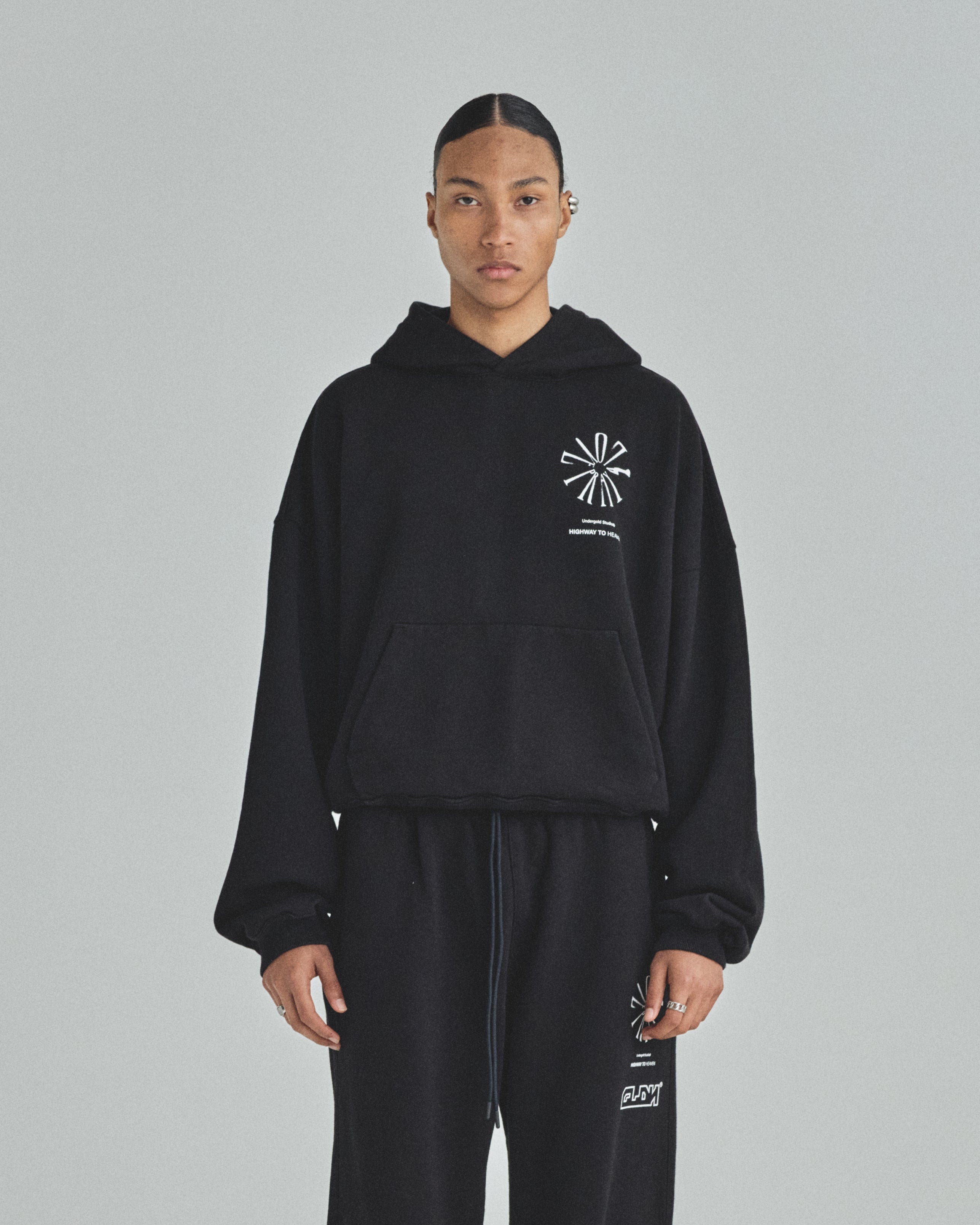Spring Pray 4 Love Boxy Fit Hoodie Black