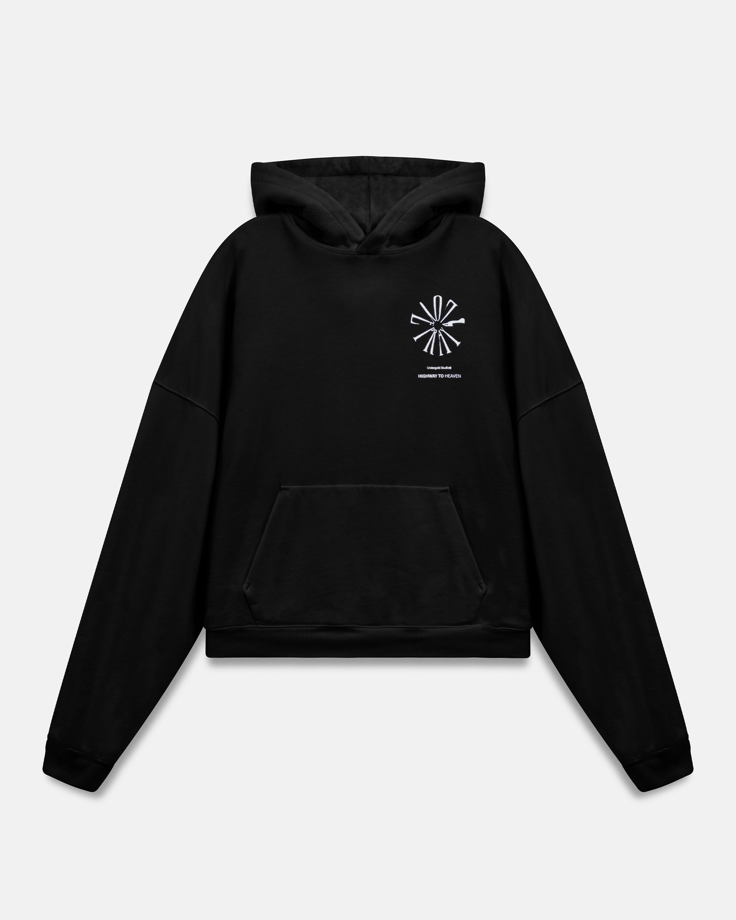Spring Pray 4 Love Boxy Fit Hoodie Black