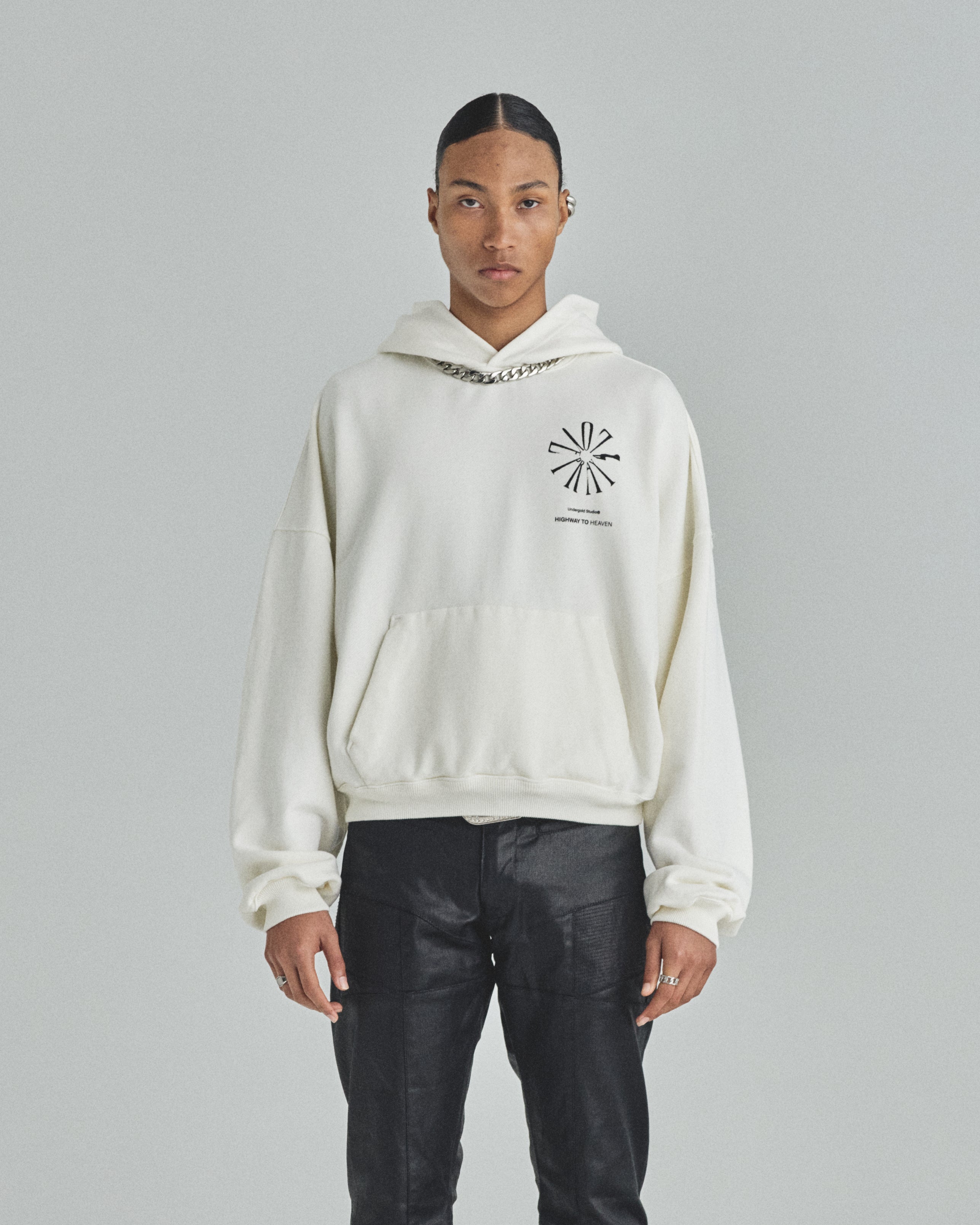 Spring Pray 4 Love Boxy Fit Hoodie White