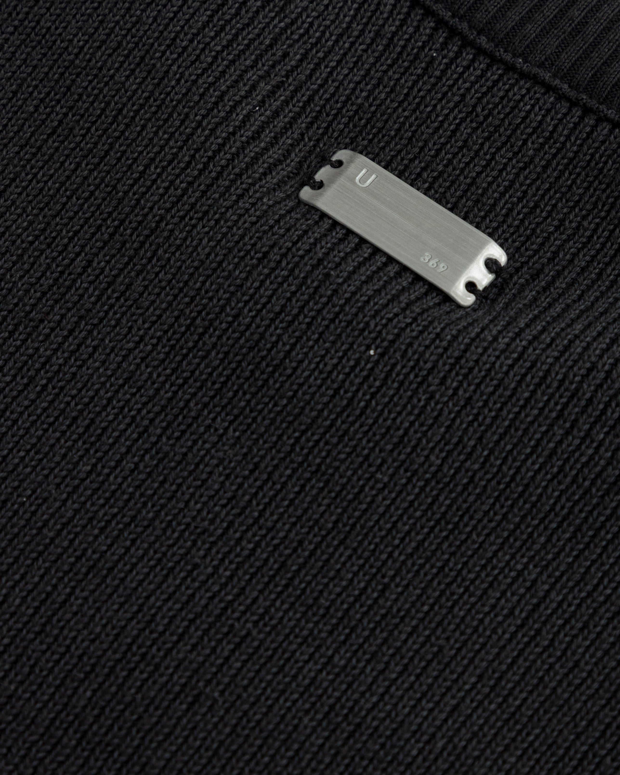 Spring Unity Destroyed Knitted Baby Tee Vintage Black