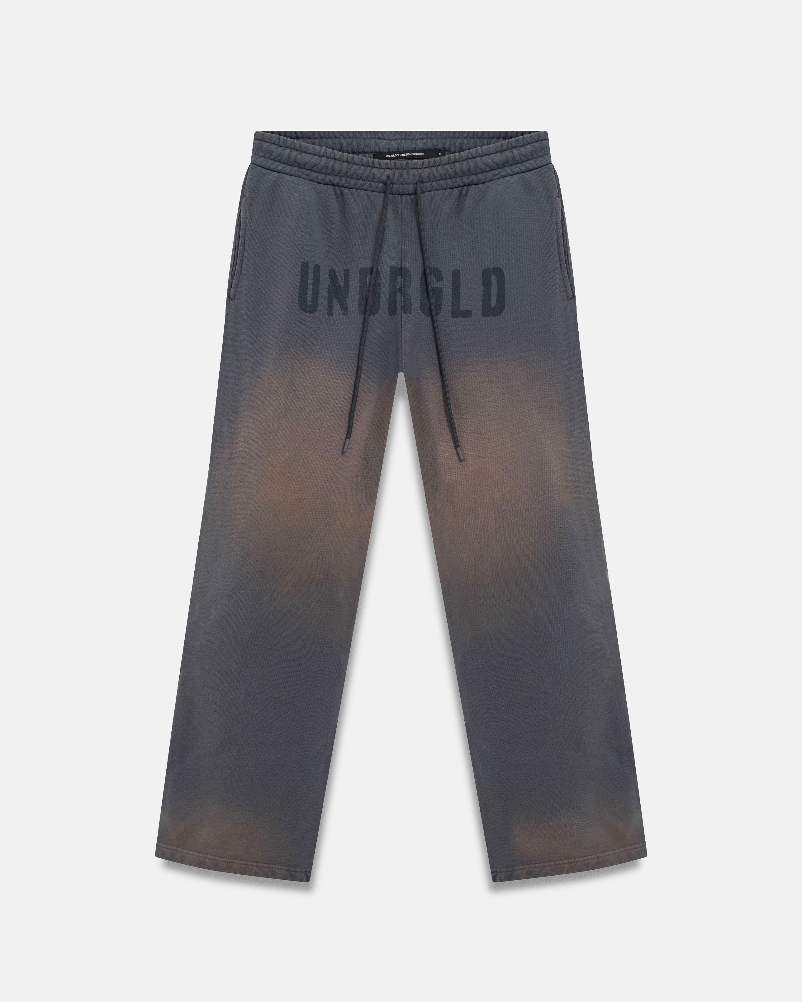Spring Worn Logo Straight Pants Sandblast Gray