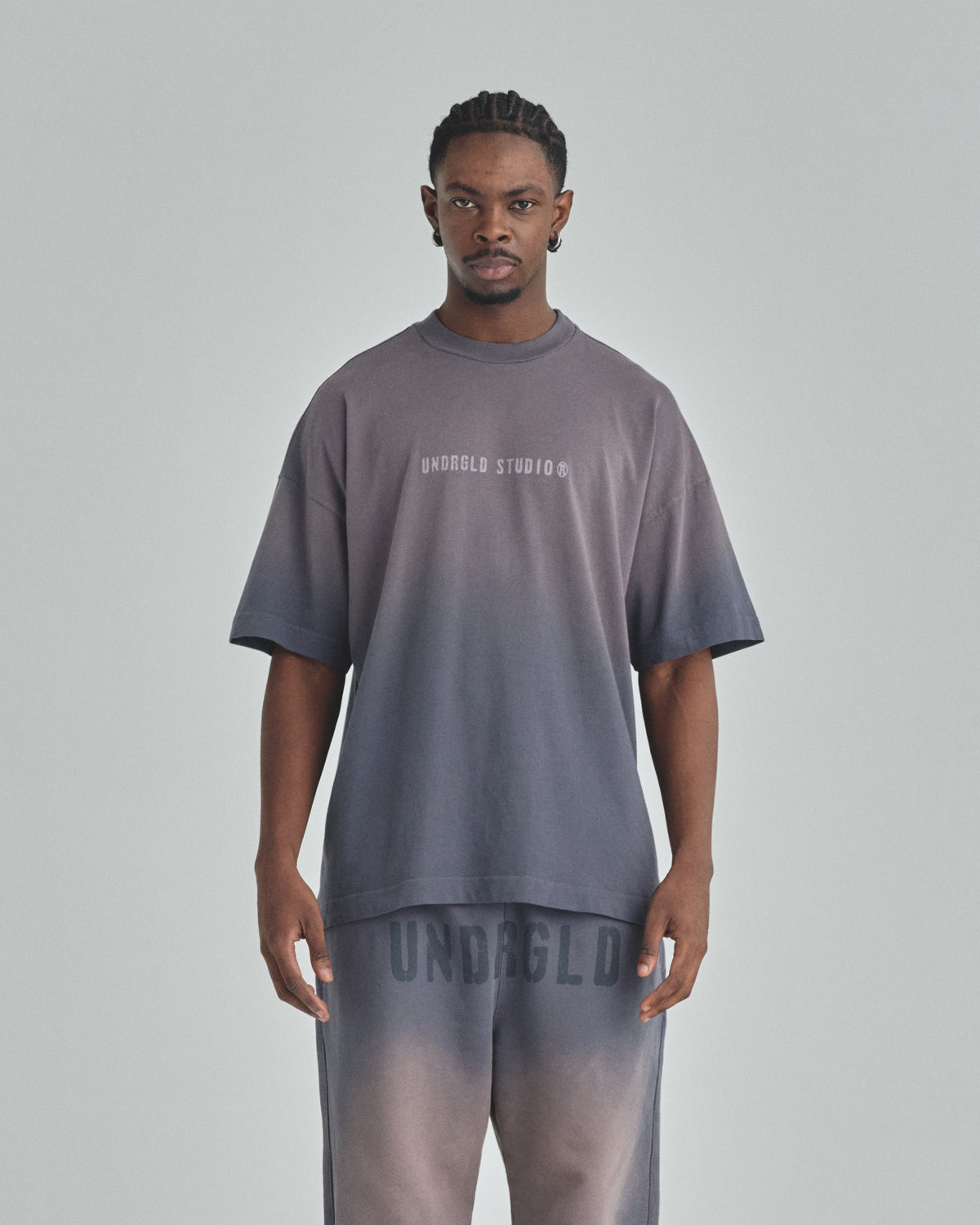 Spring Worn Logo Tshirt Sandblast Gray