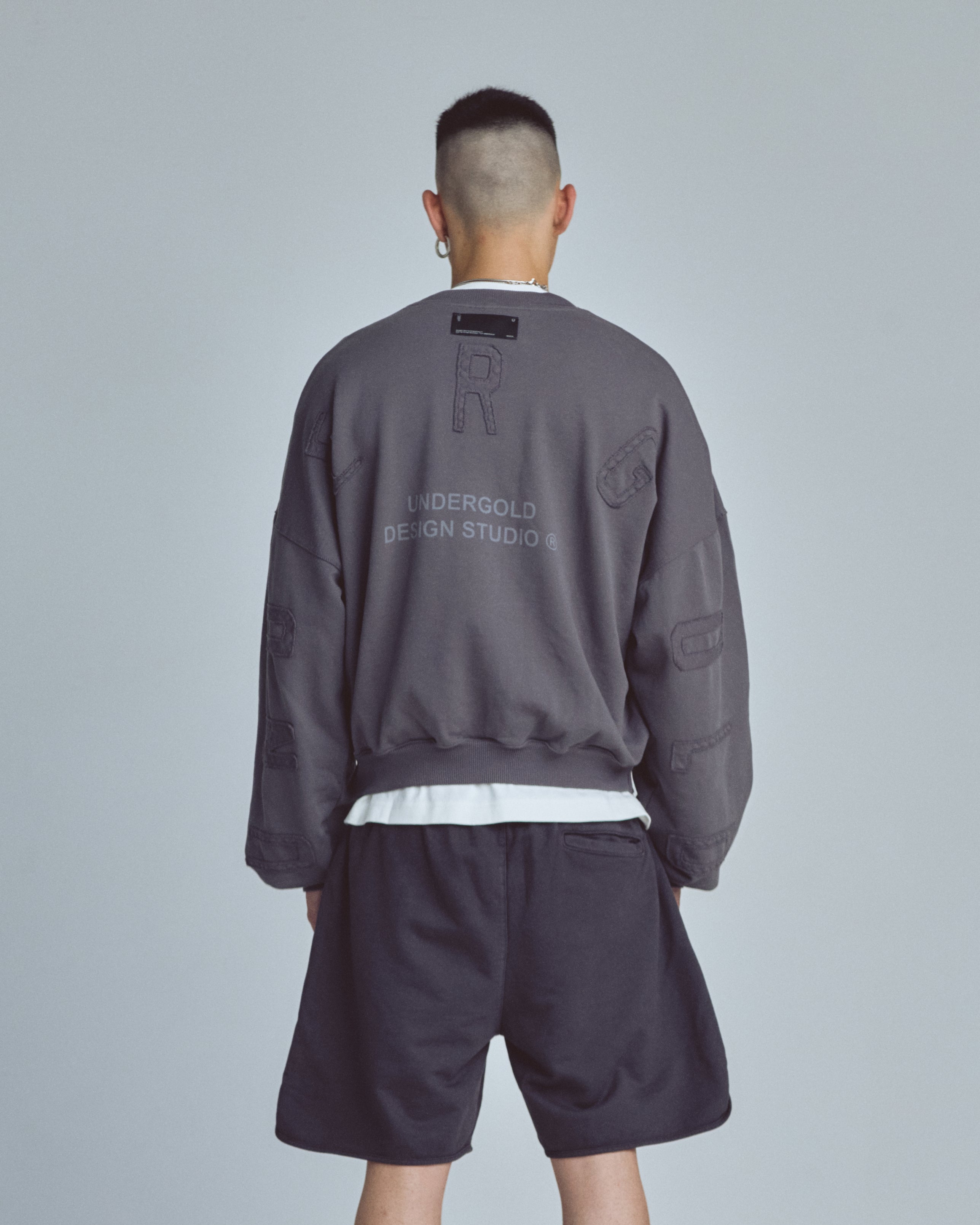 Stardust Basic Boxy Fit Crewneck Gray