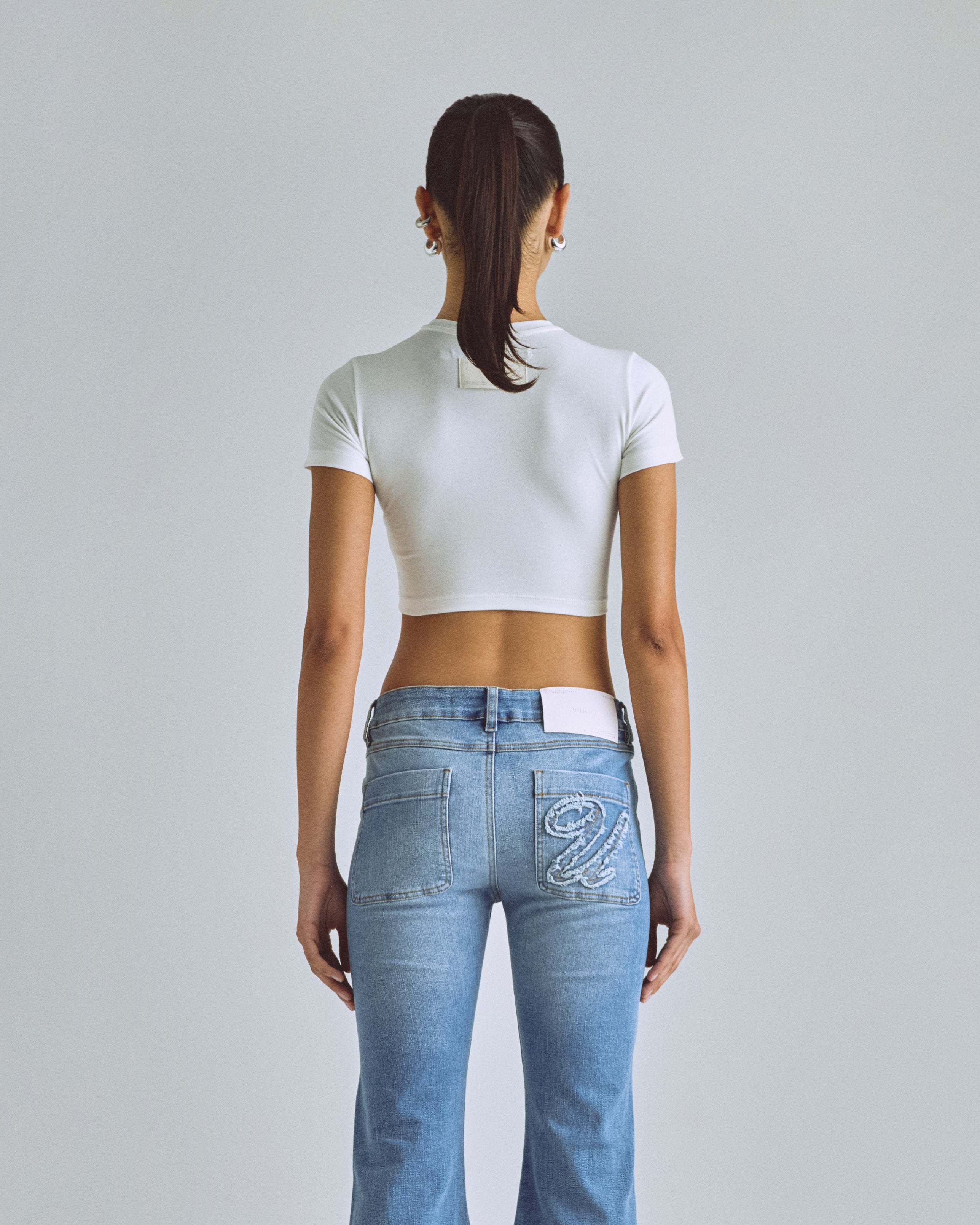 The Path Dawn Baby Tee White
