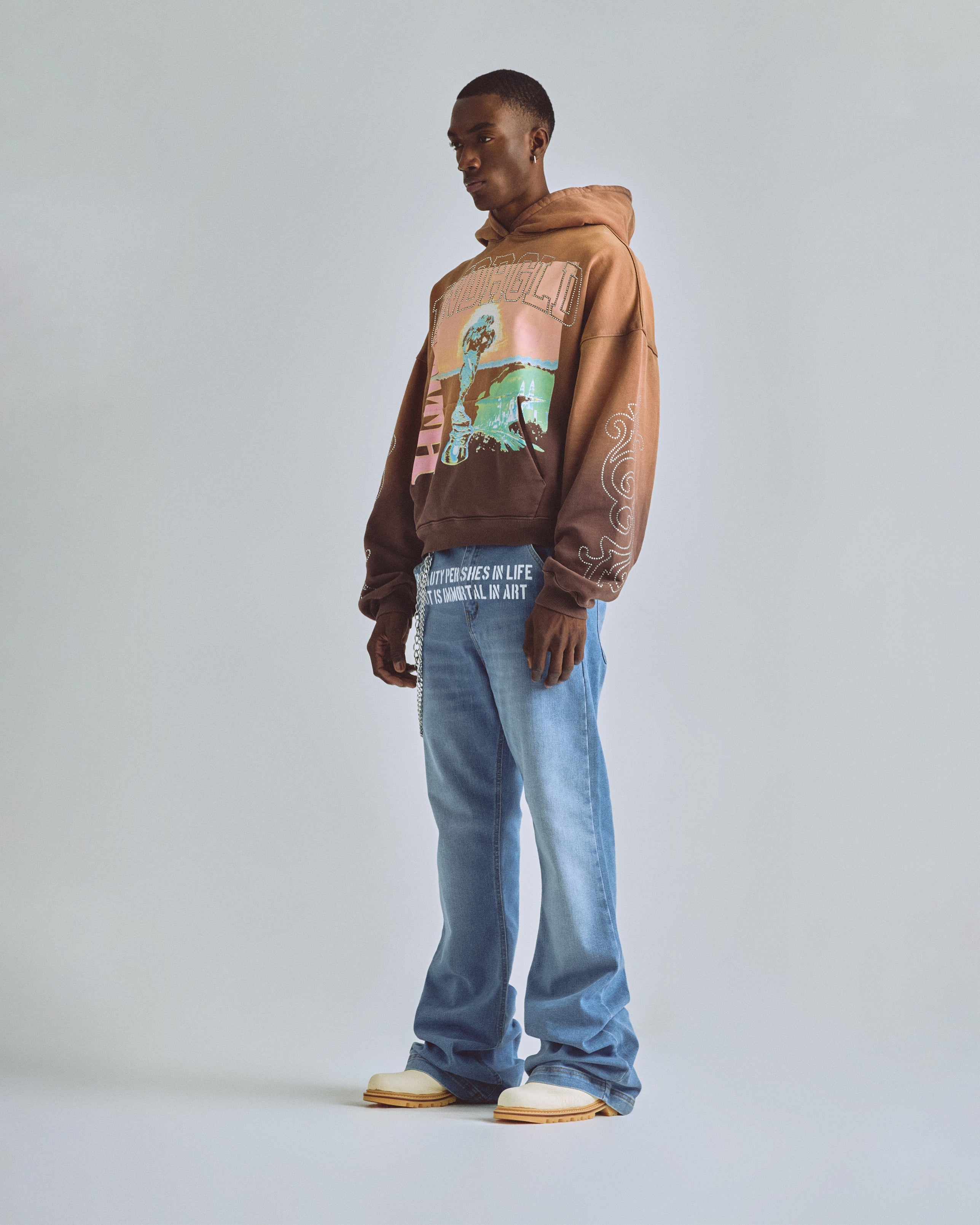The Path Dawn Hoodie Brown Desert