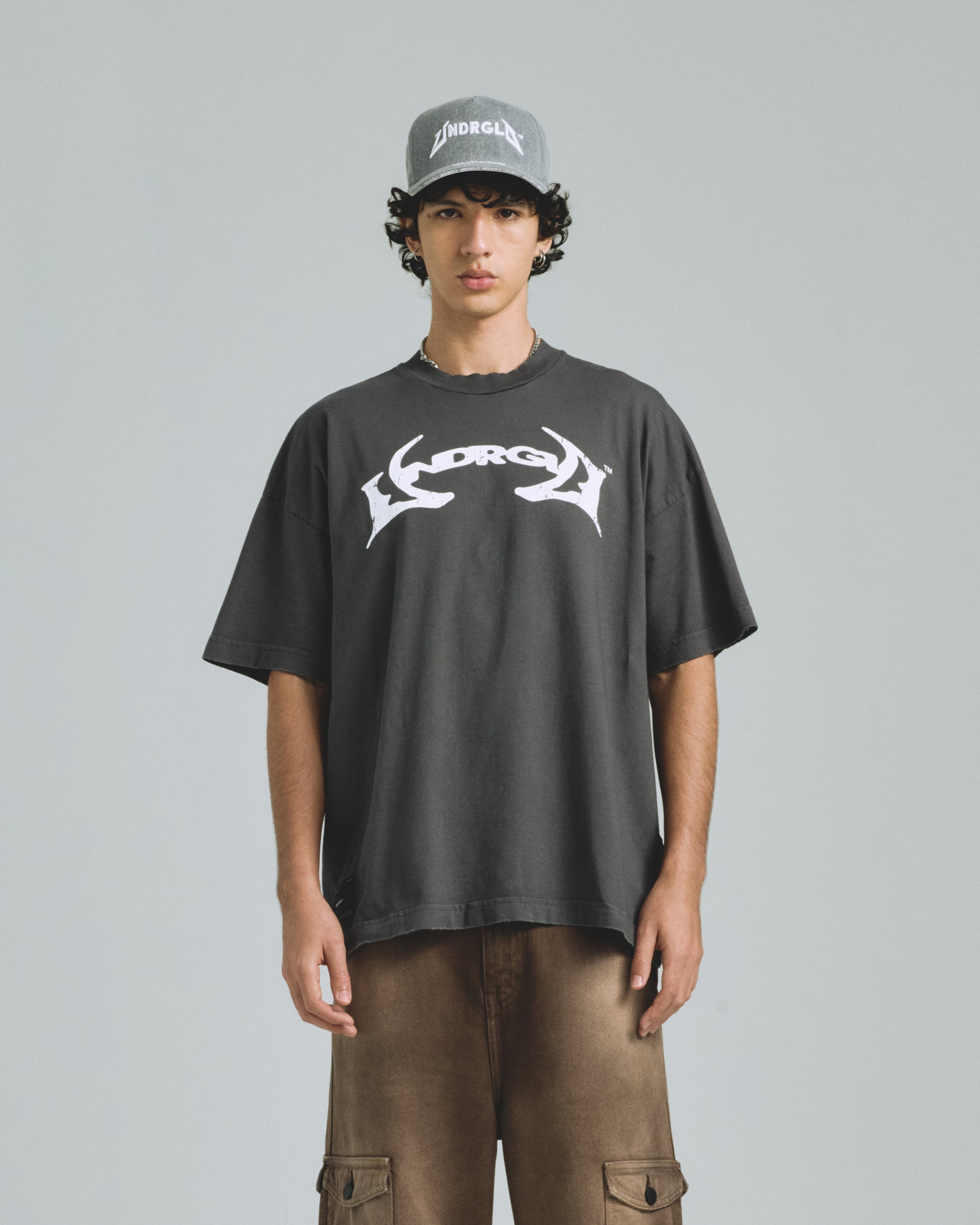 Thunder Rider Pegasus Tshirt Vintage Gray