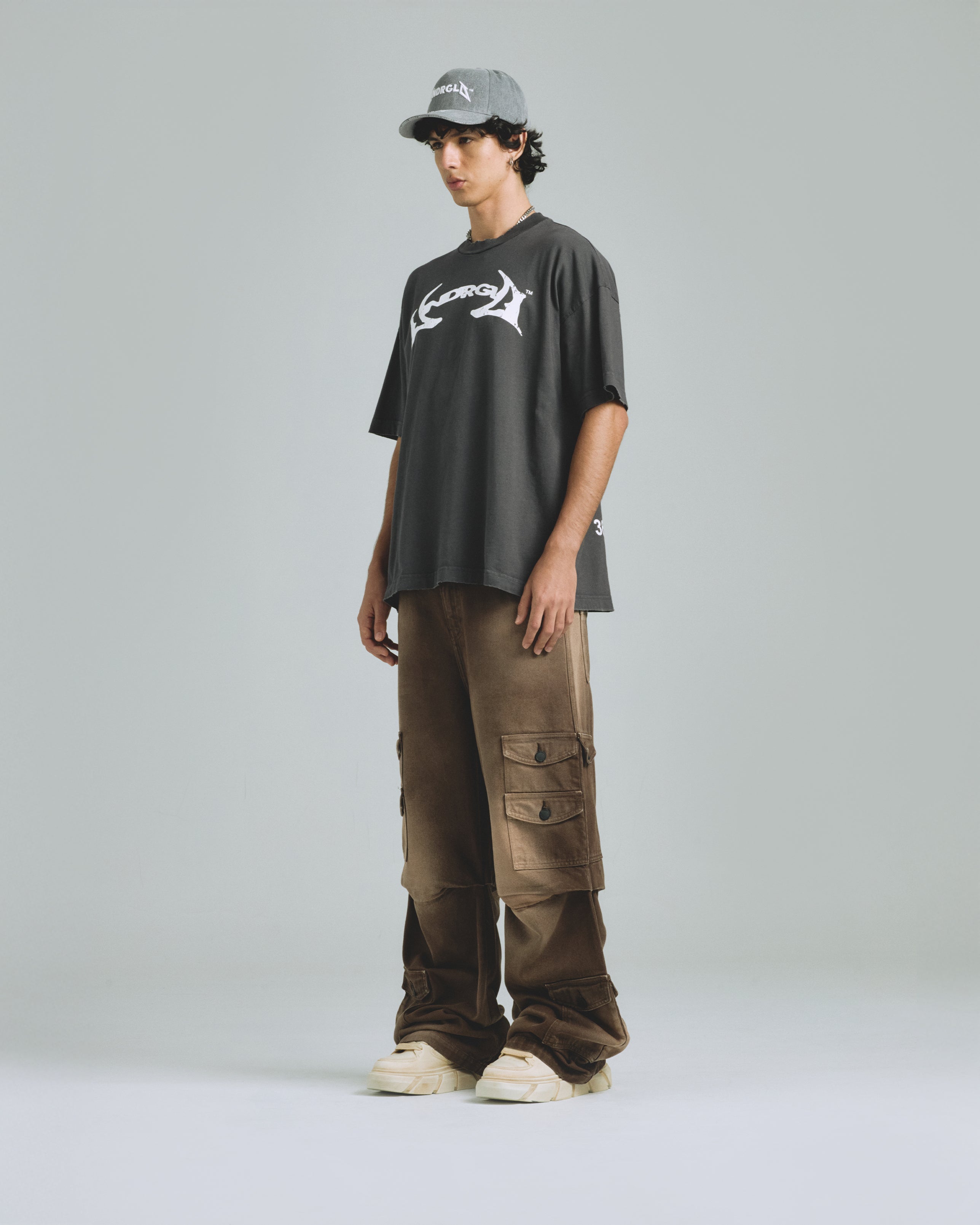 Thunder Rider Pegasus Tshirt Vintage Gray