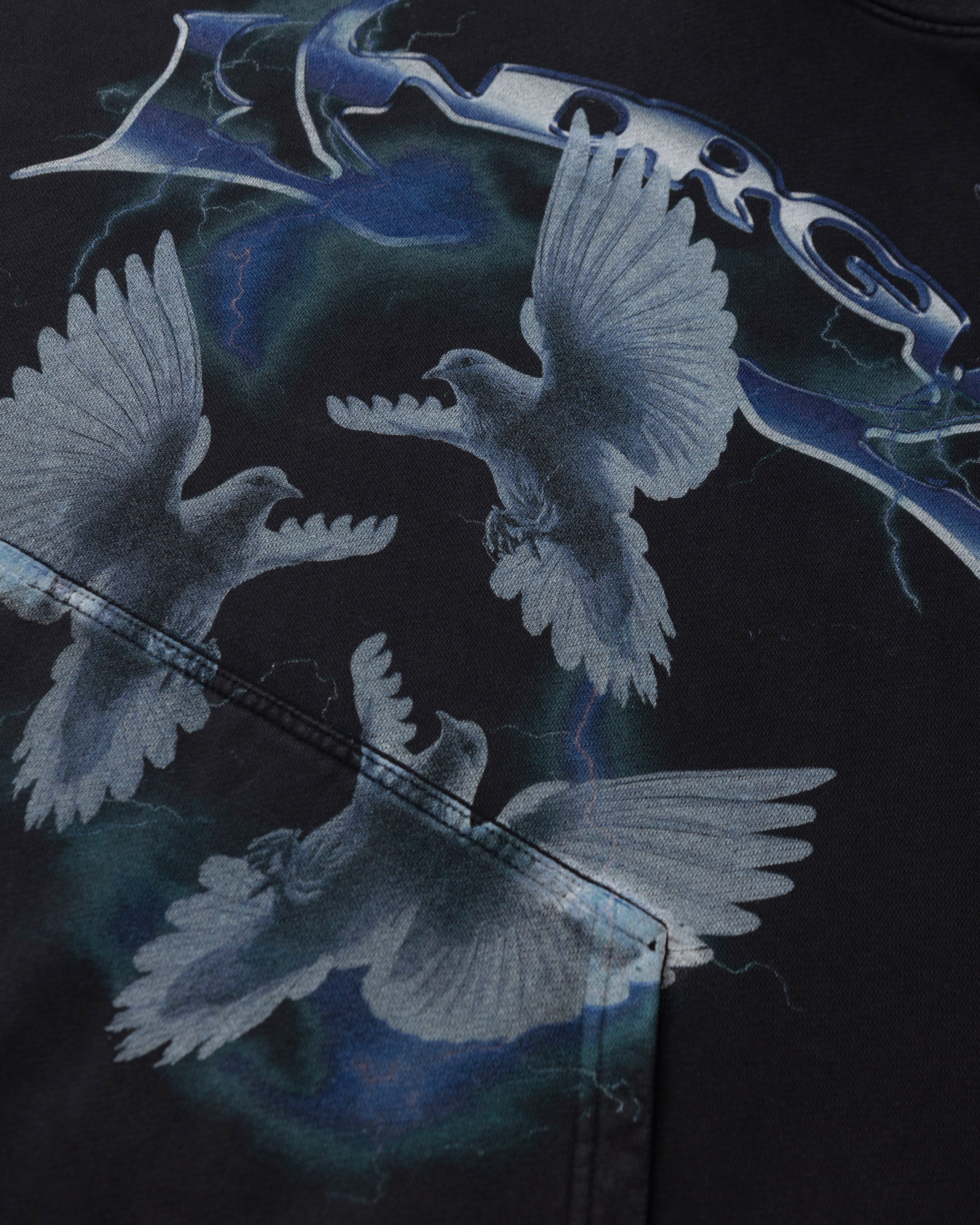 Thunder Rider Pigeons Hoodie Black