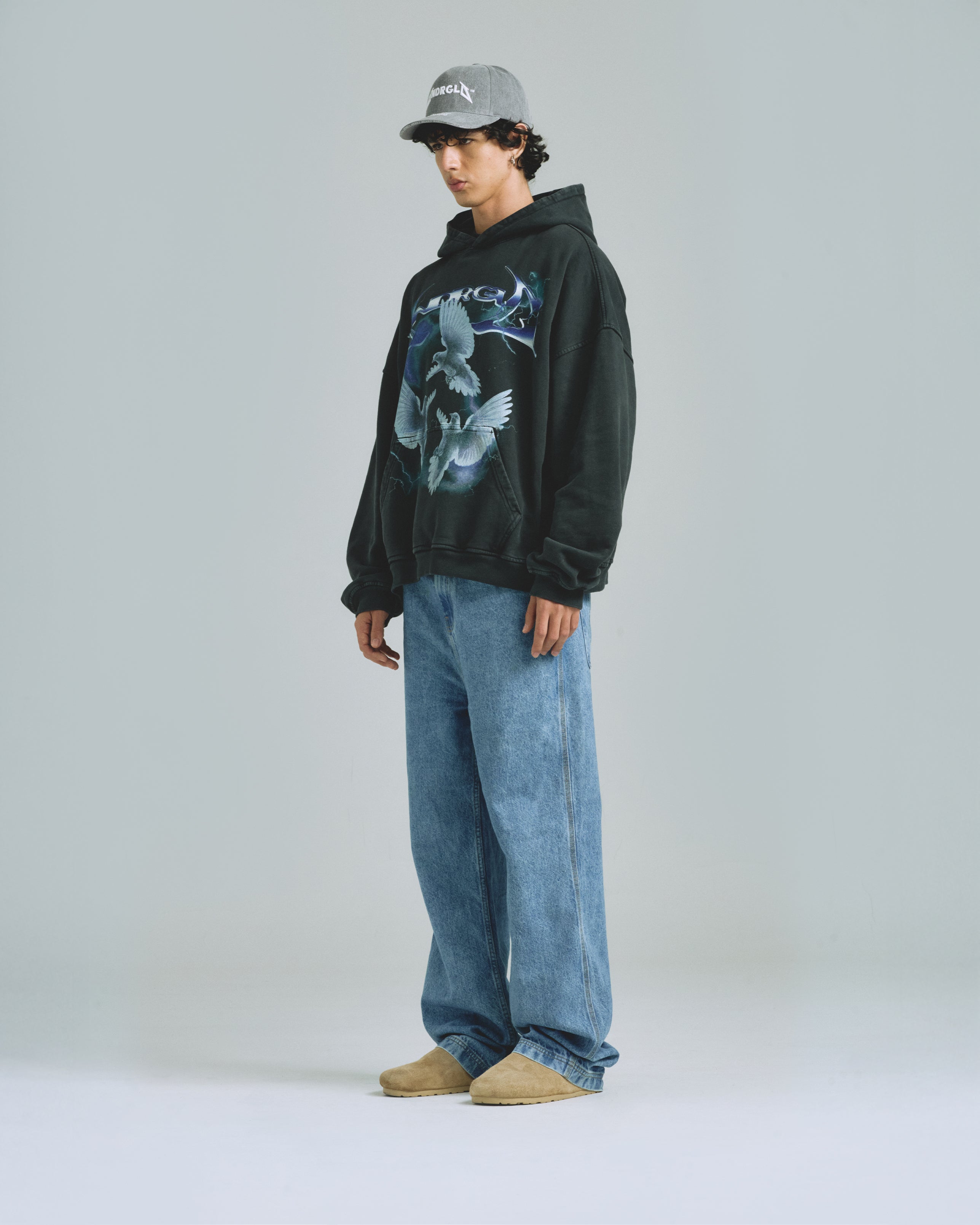 Thunder Rider Pigeons Hoodie Black