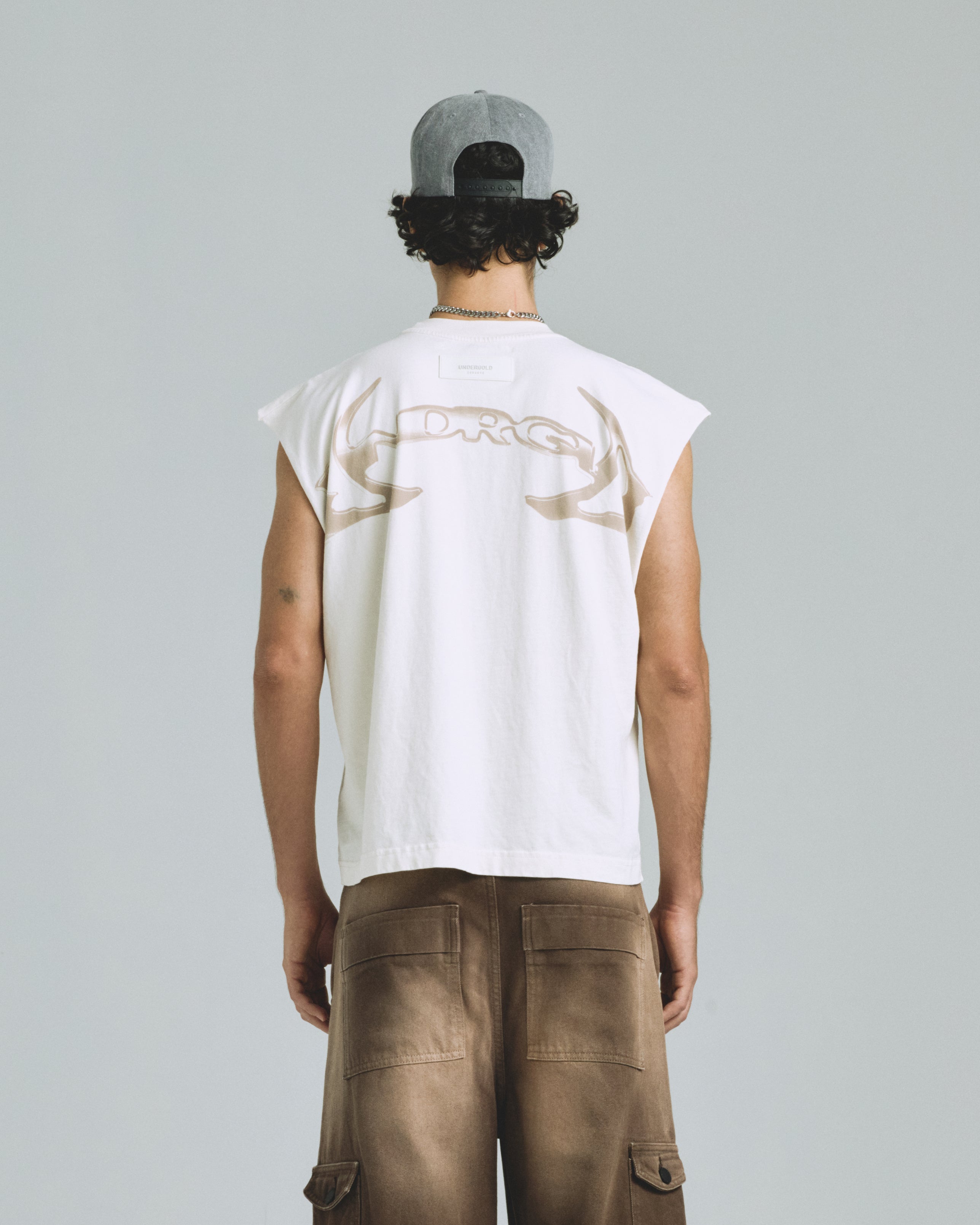 Thunder Rider UNDRGLD Sleeveless Tshirt Cream
