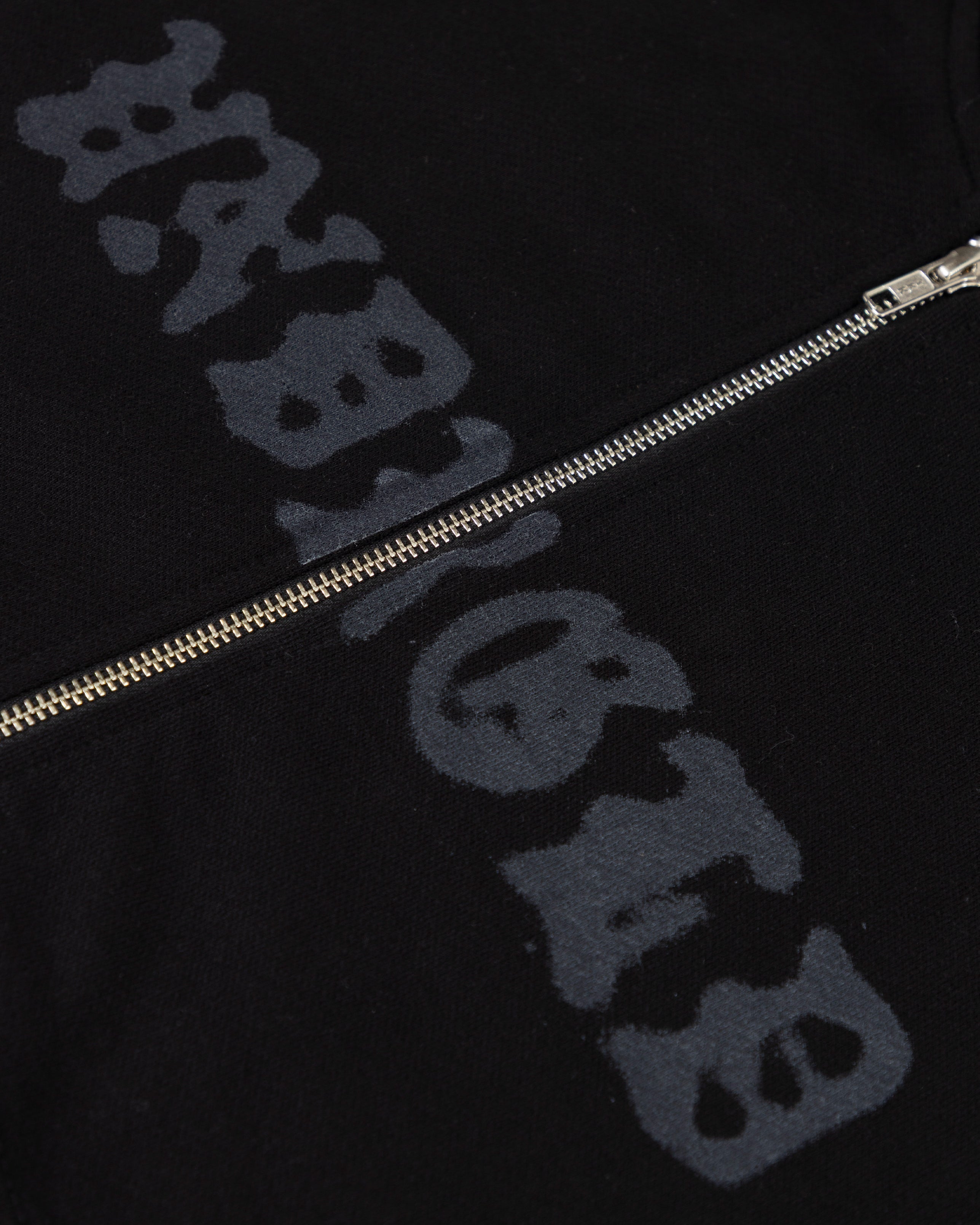 W 94' UNDRGLD Zip Up Slim Fit Hoodie Black